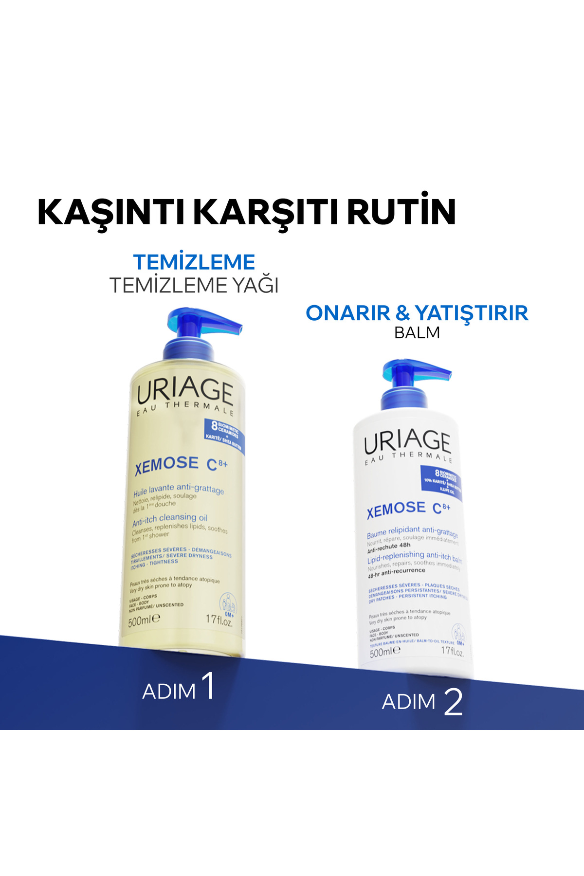 XEMOSE C8+ Atopiye Eğilimli ve Çok Kuru Ciltler İçin Temizleme Yağı 1L — 1542107 — تصویر 6 از 7