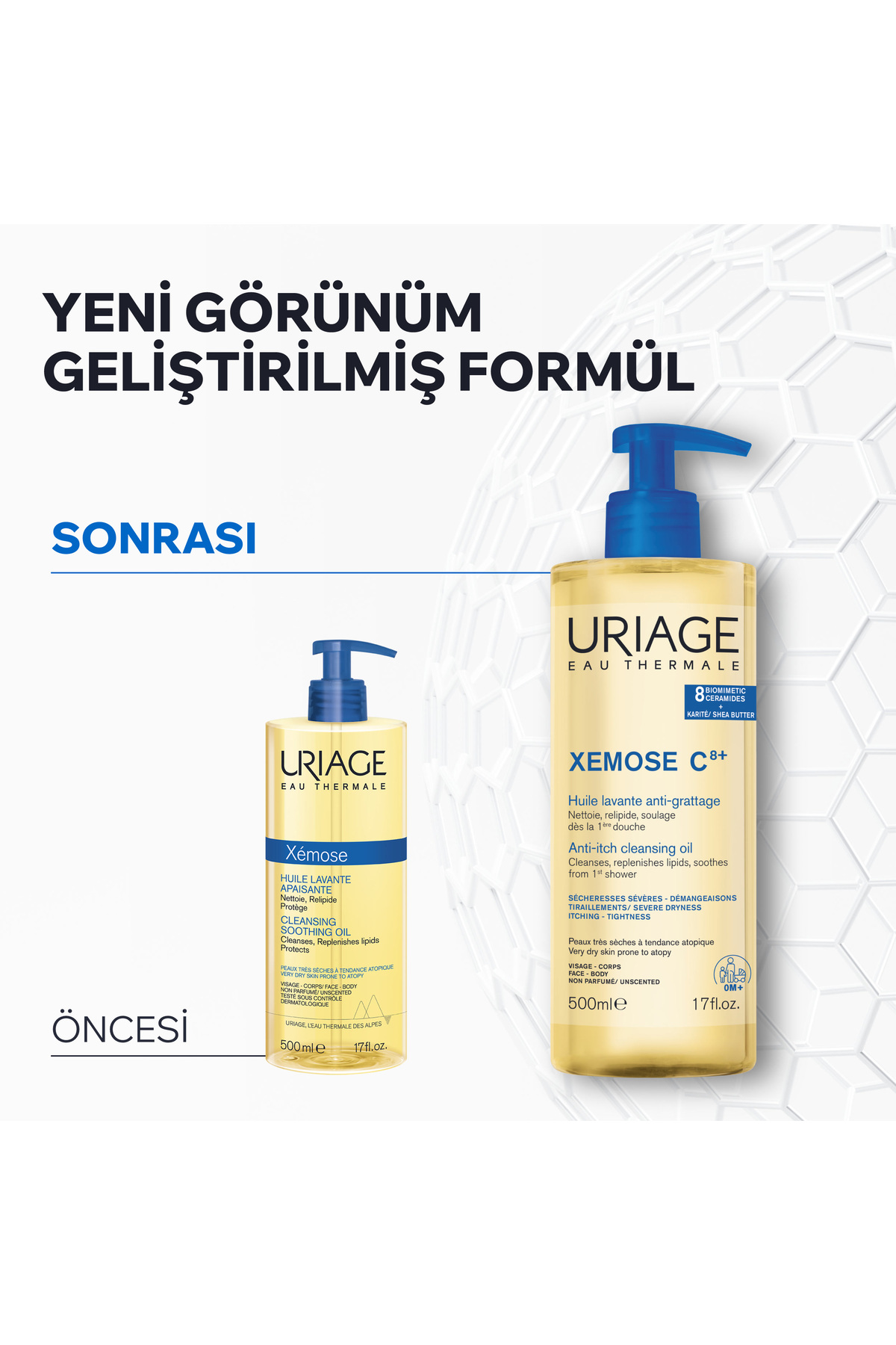 XEMOSE C8+ Atopiye Eğilimli ve Çok Kuru Ciltler İçin Temizleme Yağı 500 ml — 3661434005923 — تصویر 7 از 7