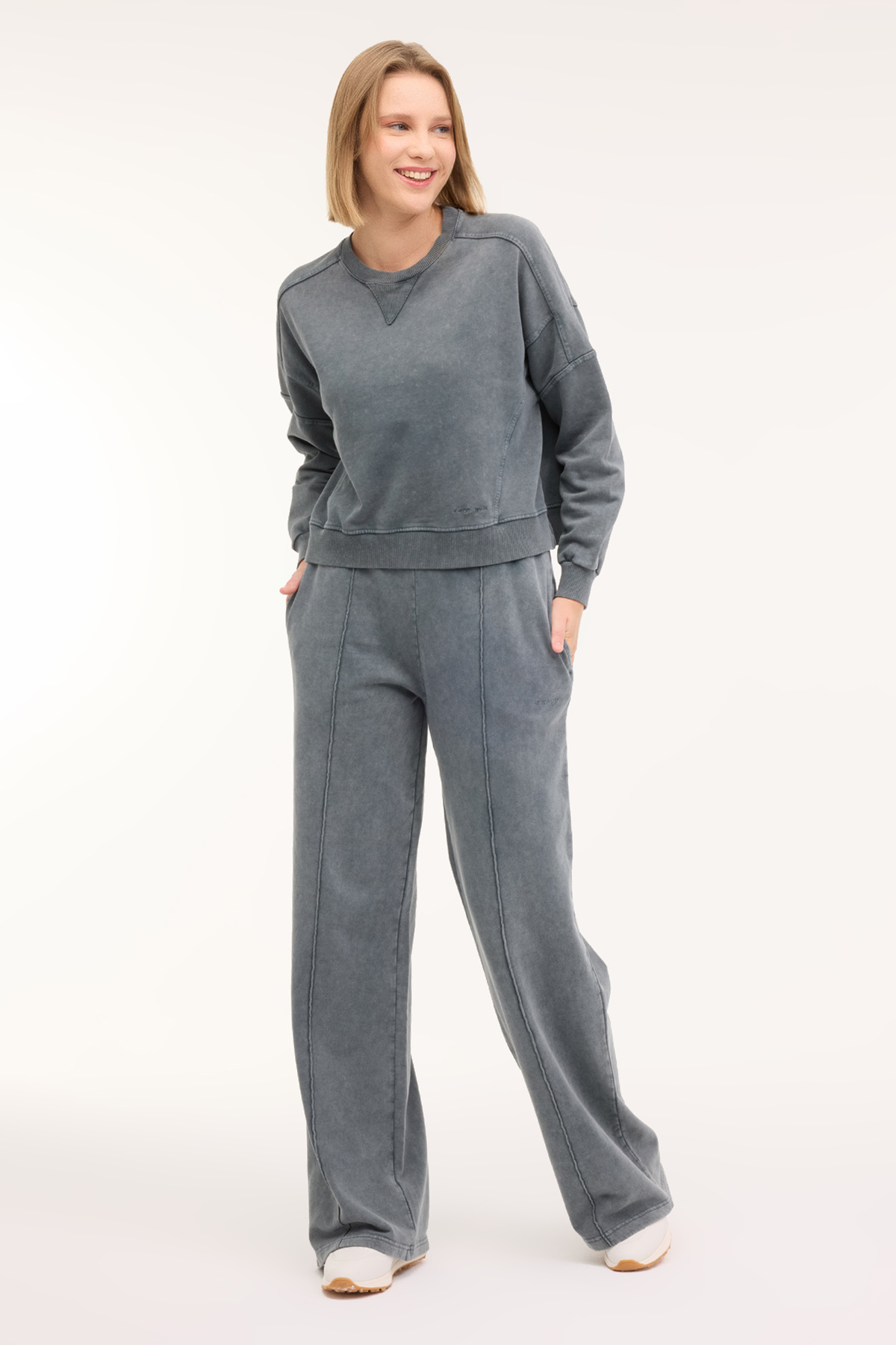 سویشرت زنانه WL BIRDIE 16SS407 4PR رنگ خاکستری