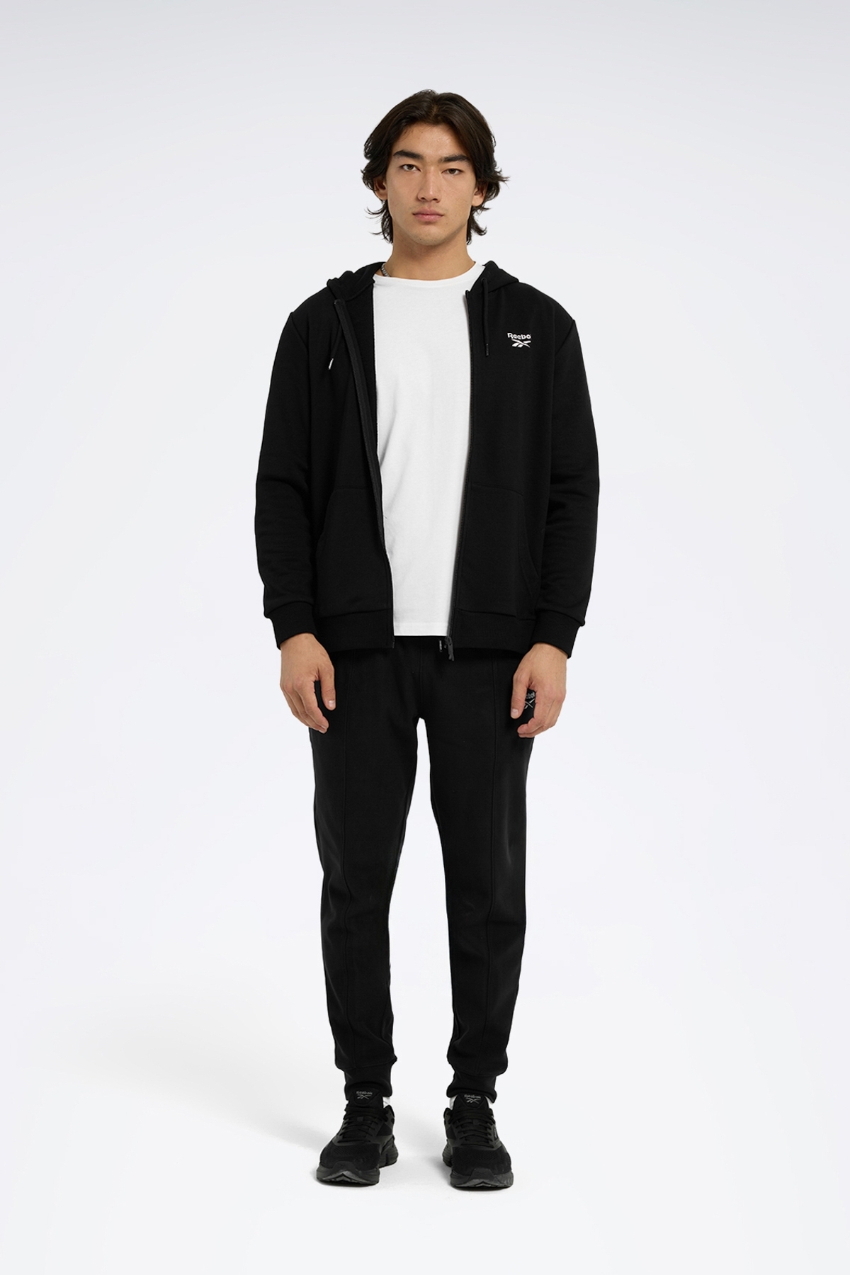Reebok RI Left Chest Logo Siyah Erkek Sweatshirt görsel 2