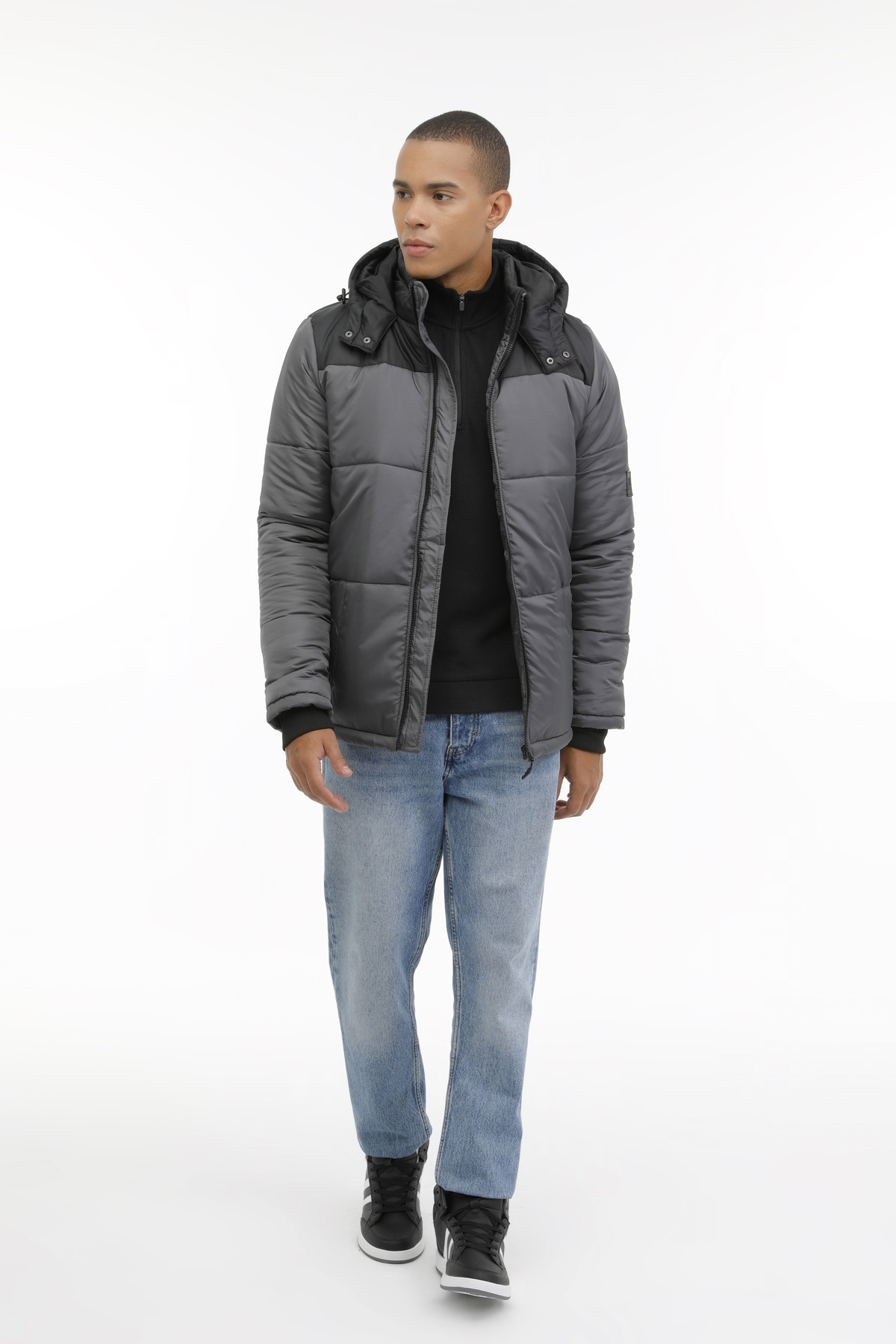 Kinetix  ML ARNY-C COAT 3PR Gri Erkek Kısa Kaban - Görsel 3