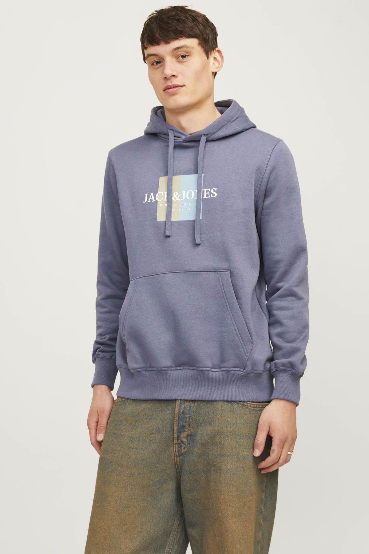 سویشرت مردانه JORFREDERIKSBERG BOX SWEA Blue جک اند جونز سویشرت Jack & Jones