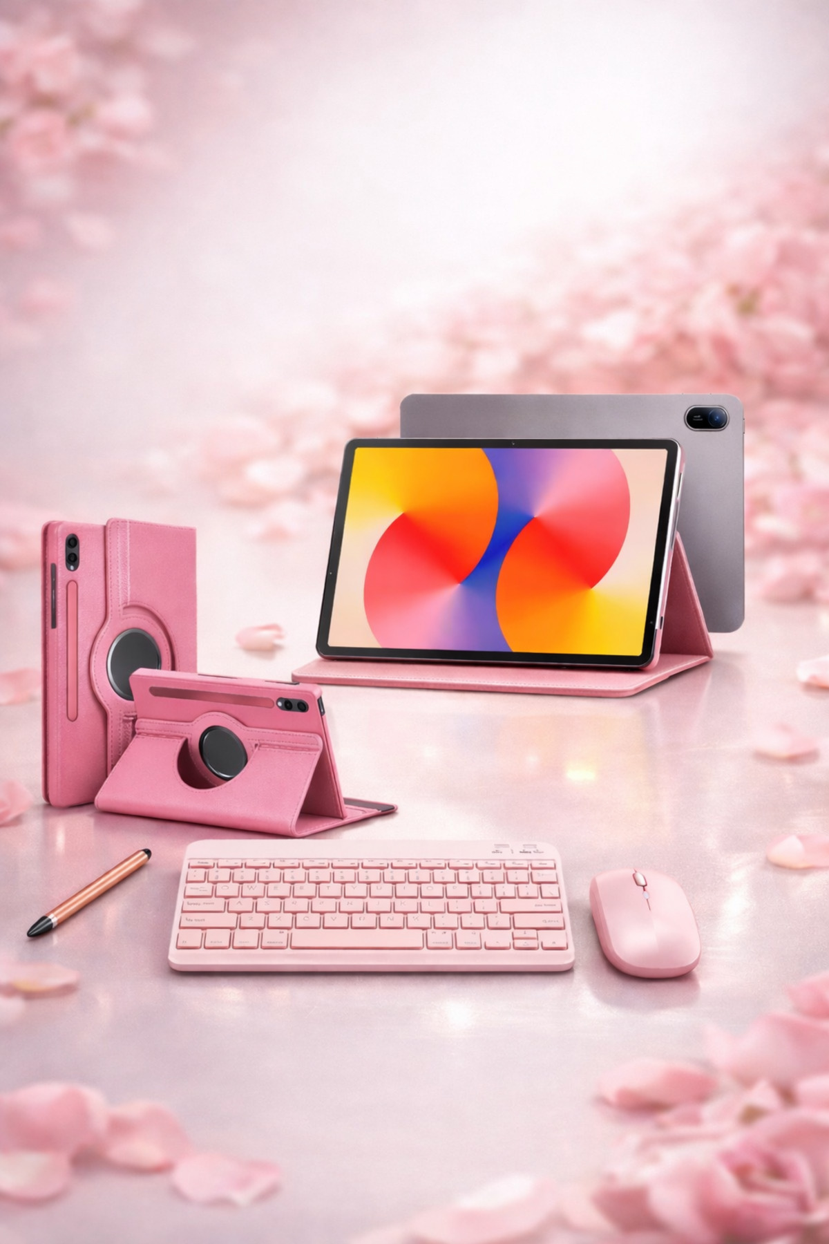 Matepad Se 11"6gb 128gb Gri TABLET+GOLD KALEM+PEMBE KLAVYE VE MOUSE SET