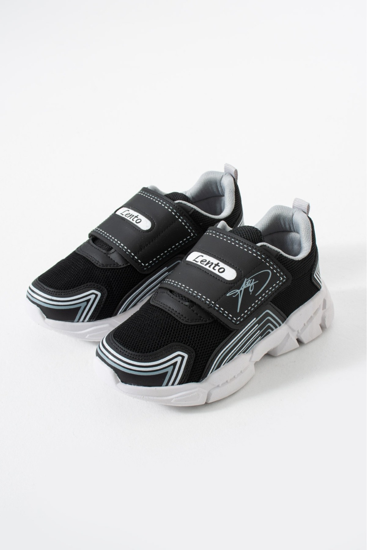 mackrock sports Çocuk Ortopedik Cırtlı Esnek Hafif Nefes Alabilen Unisex File Çocuk Sneaker Spor Ayakkabı