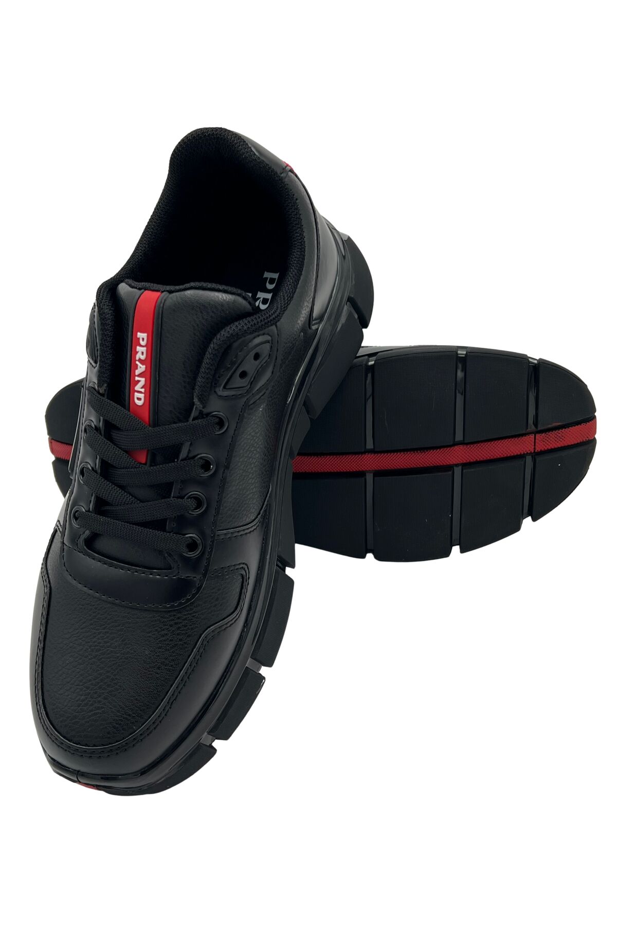 BGL Men's Black Sneakers Sneakers – Tpu Non-Slip Sole Layer, Comfortable Design for Casual and Running