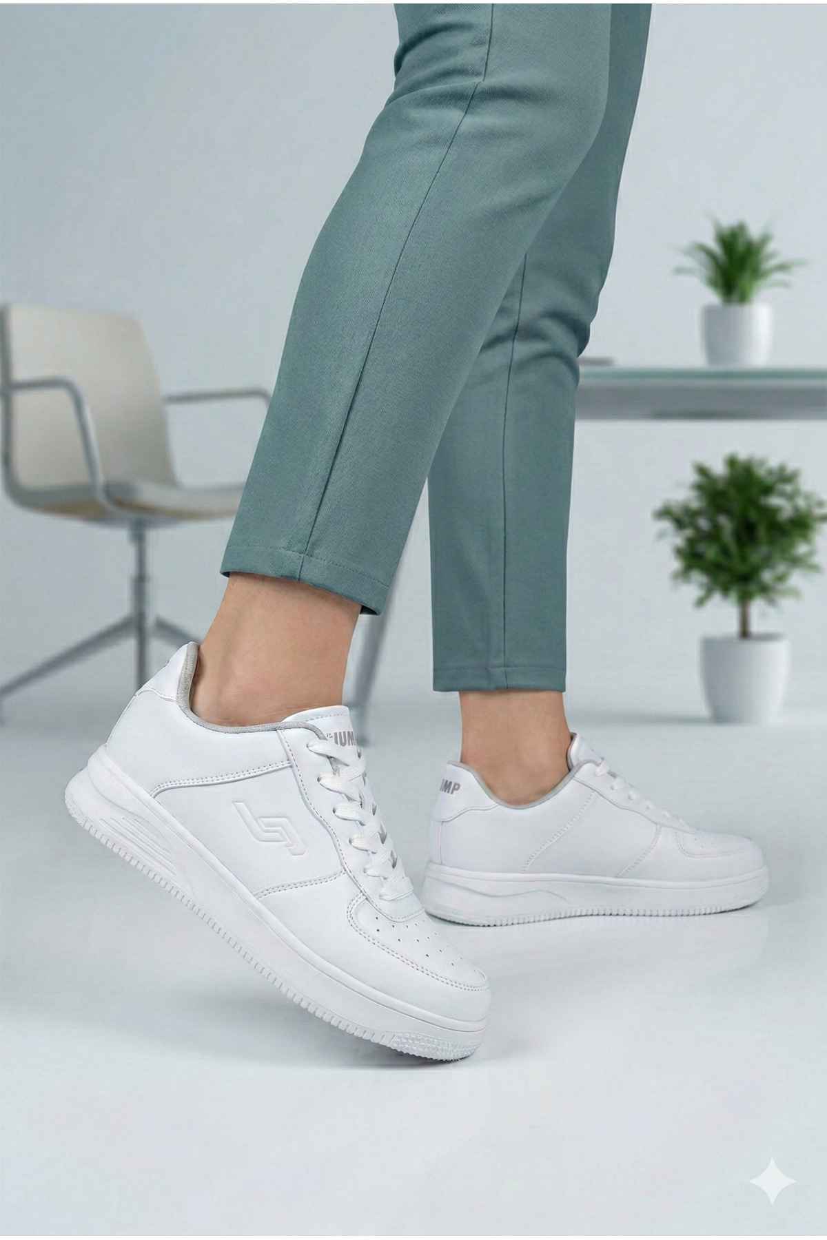 Unisex Cilt Deri Ortapedik Ultra Hafif Faylon Taban Kulanışlı Esnek Rahat — سفید J21516 — تصویر 2 از 8