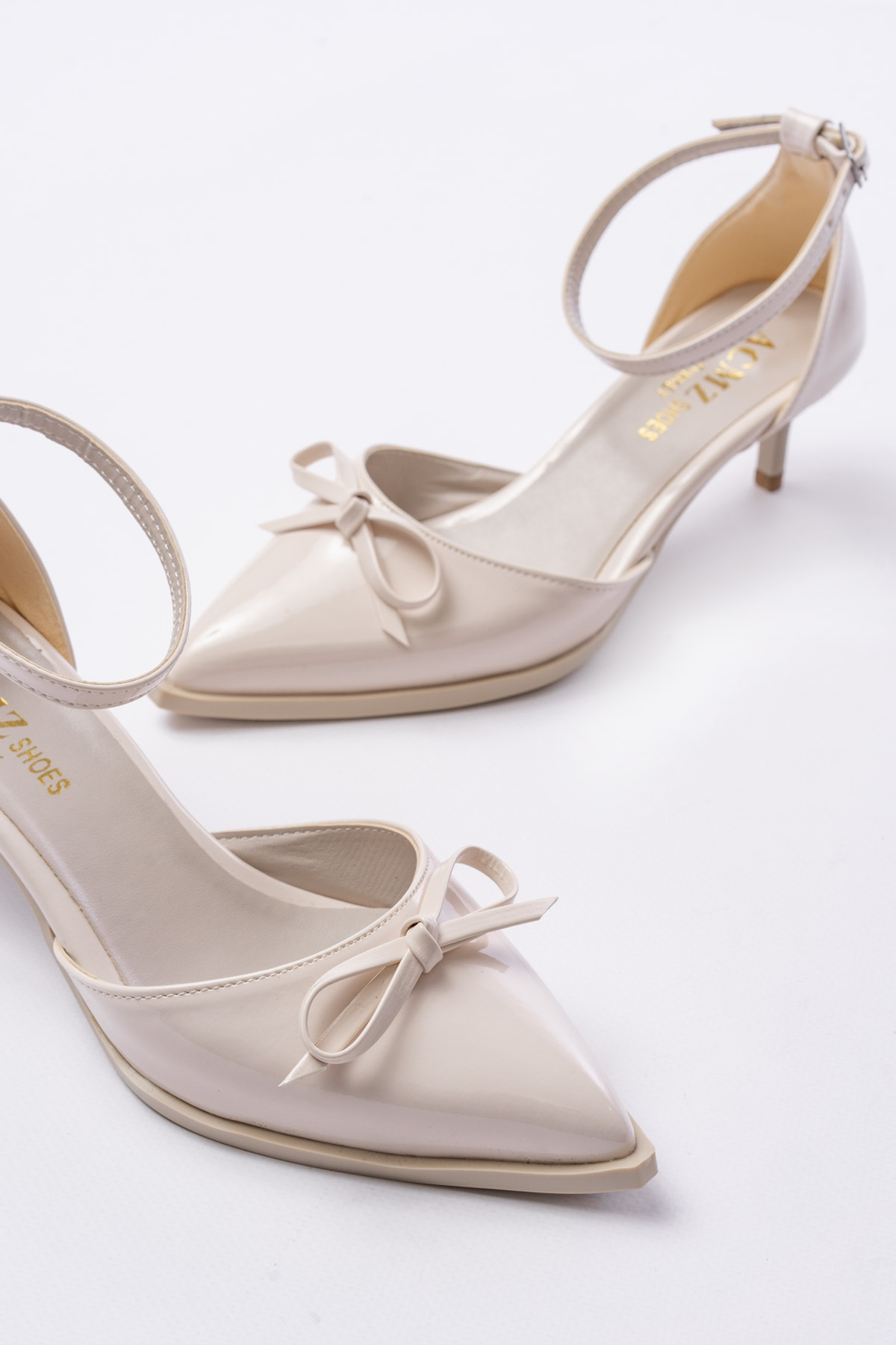 ACMZ SHOES  Saten Taş Detaylı Ayakkabı