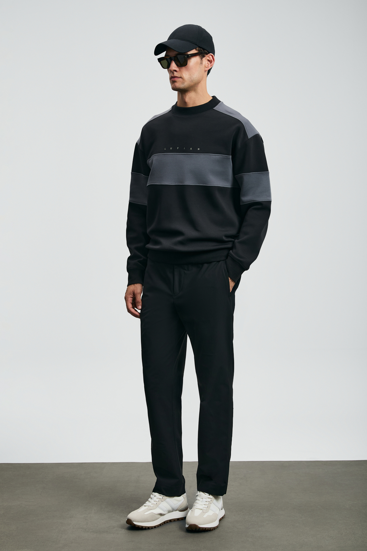 Lufian  Pıeces Erkek Sweatshirt Siyah - Görsel 2