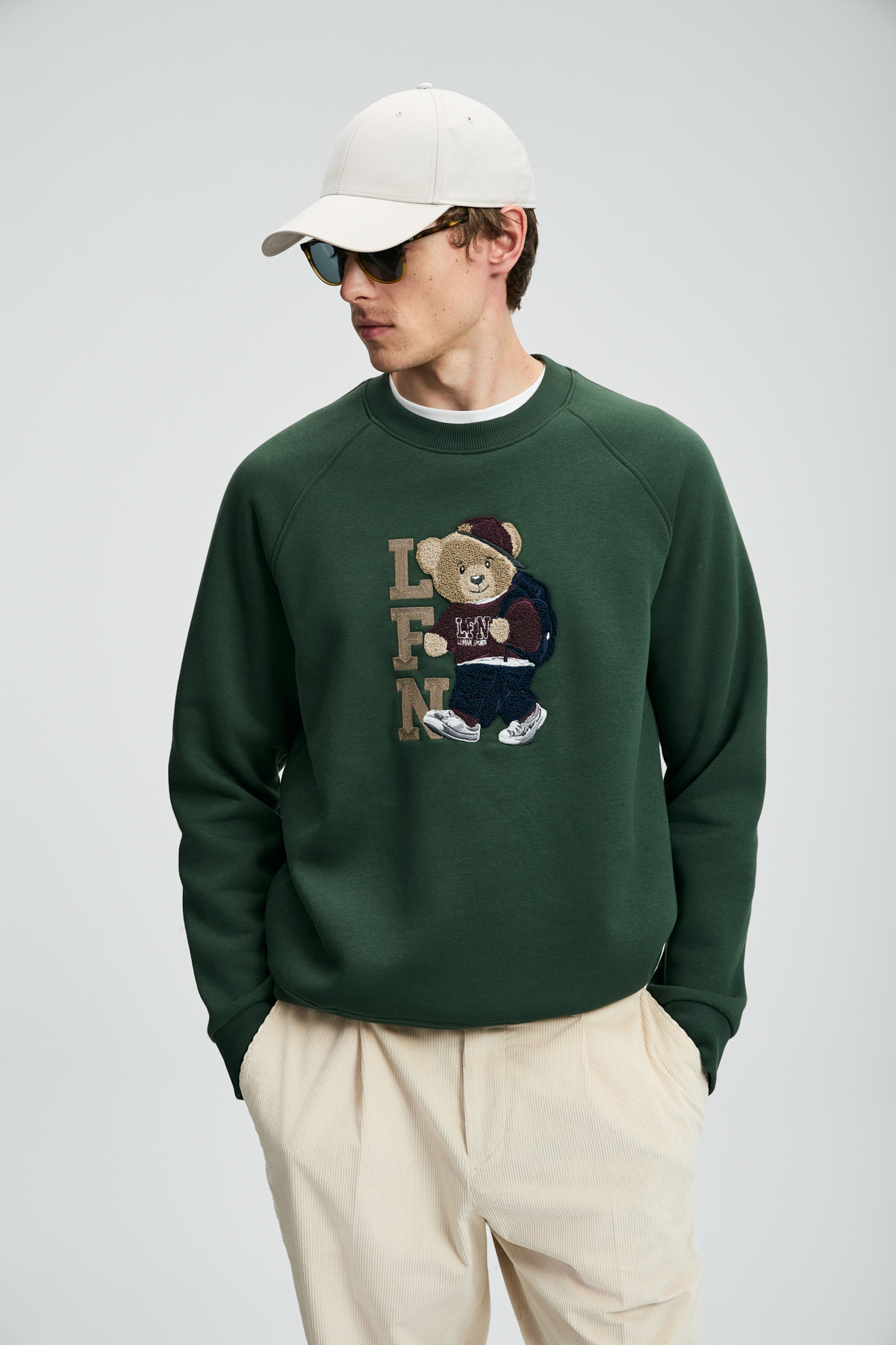 Lufian  Storm Erkek Sweatshirt Çimen Yeşili - Görsel 4