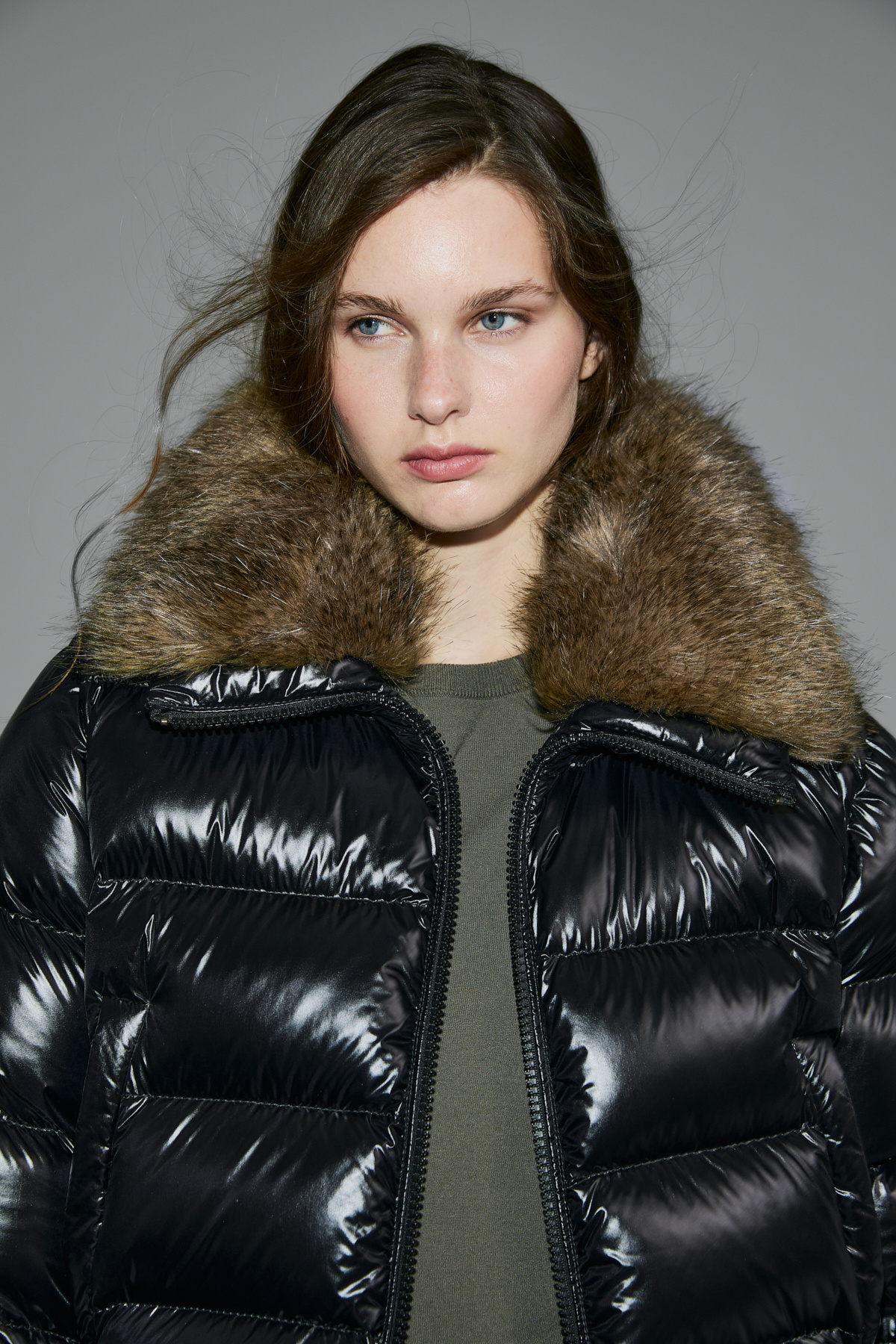 Lufian  Daısy Kaz Tüyü Kadın Mont Siyah - Görsel 2