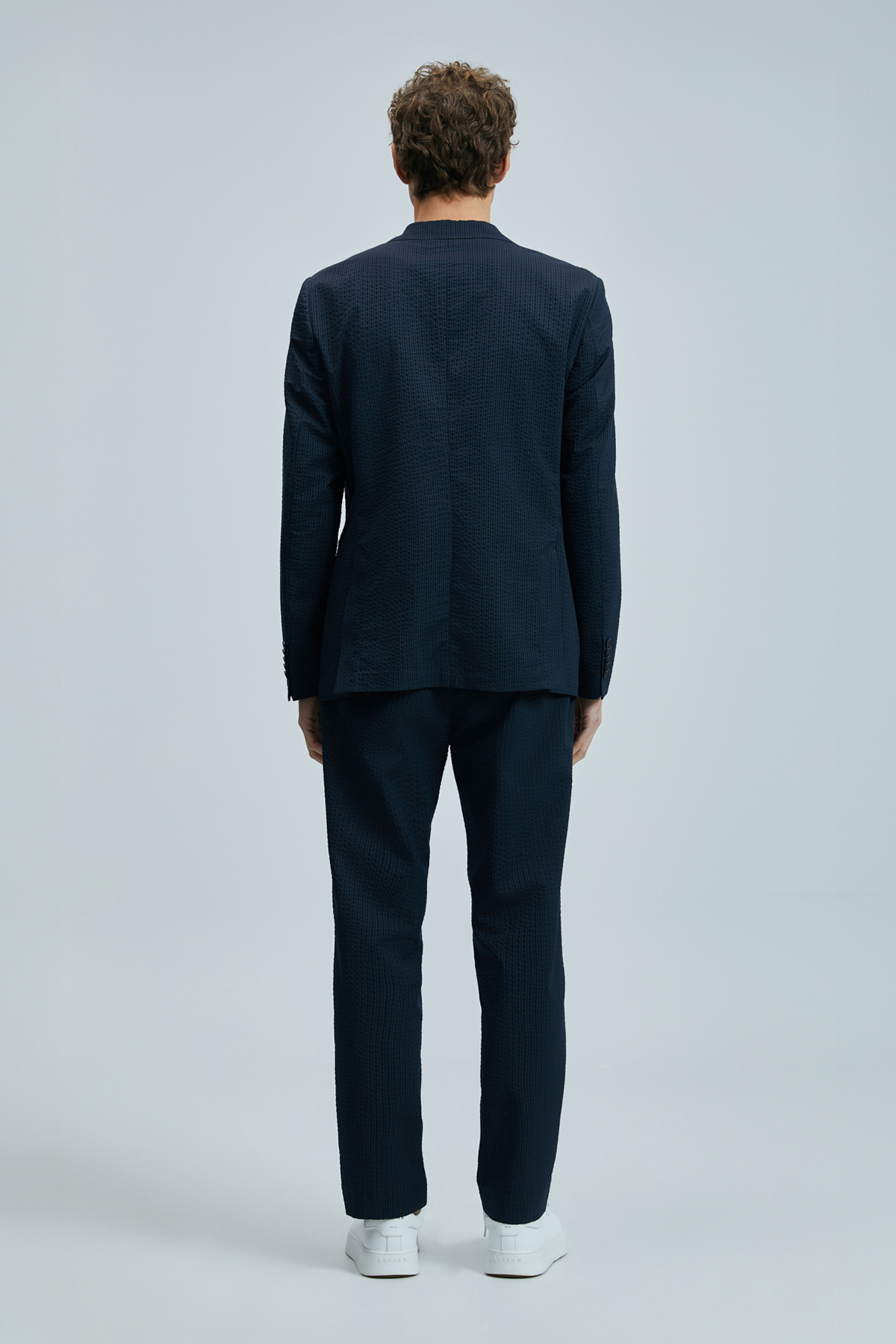 Lufian  Piel Spor Erkek Blazer Ceket Slim Fit Lacivert - Görsel 6