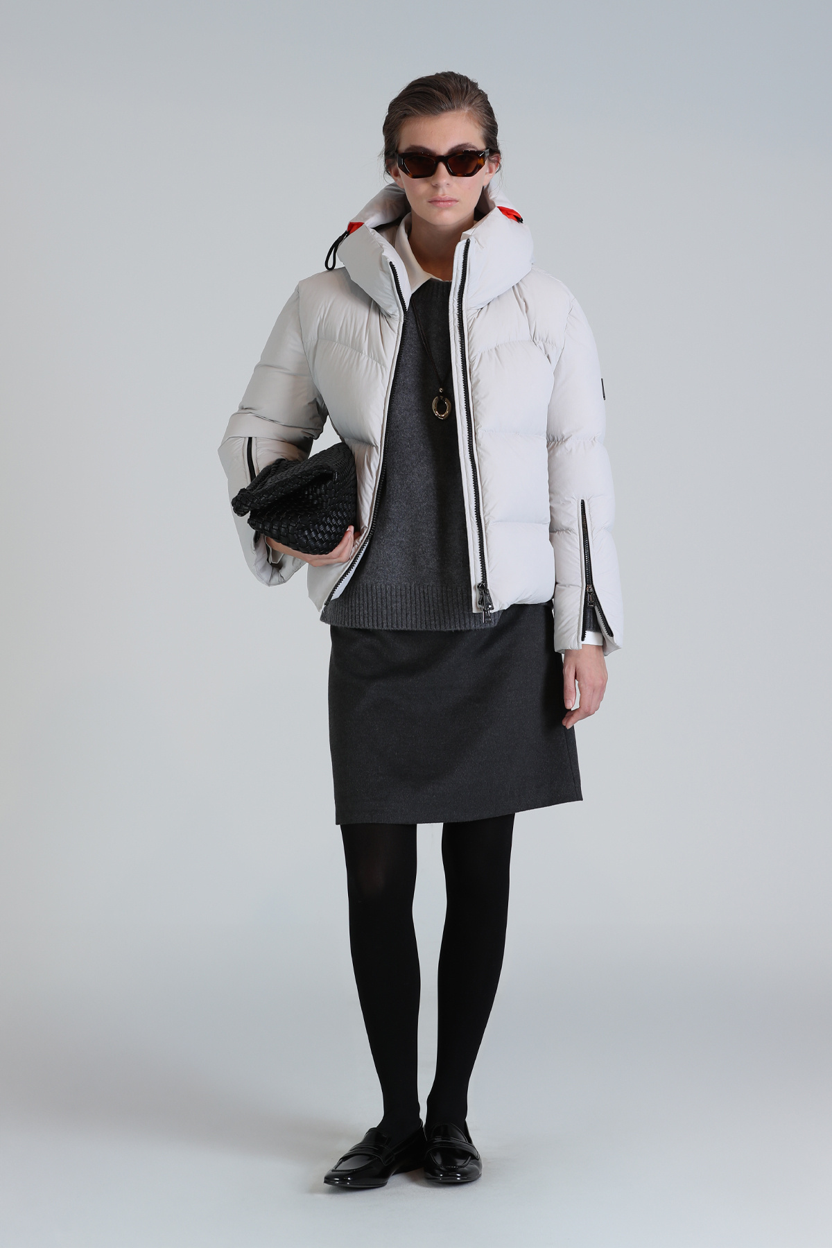 Lufian  Shay Kaz Tüyü Kadın Mont Taş - Görsel 2