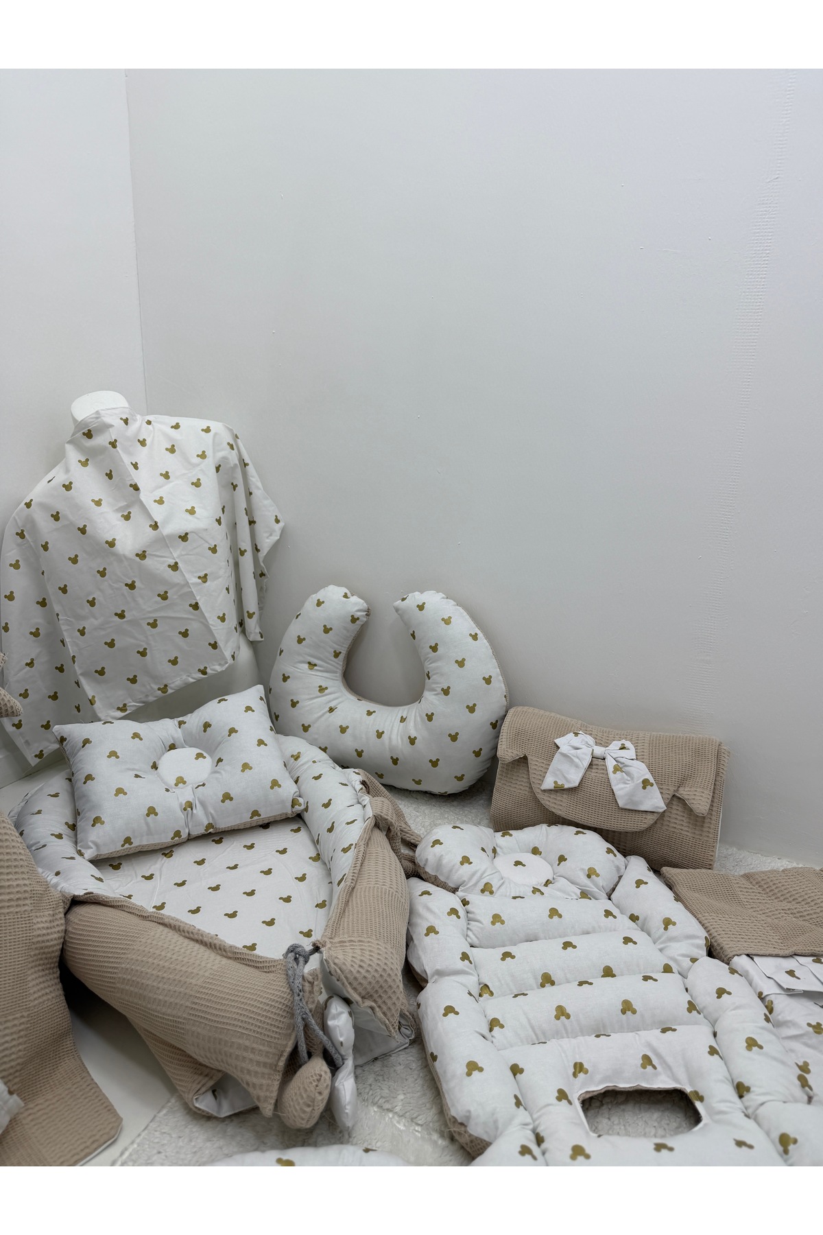 Balamira wafflevizon mice mause 13 LÜ BABYNEST SETİ fotoğrafı 4 (önizleme)