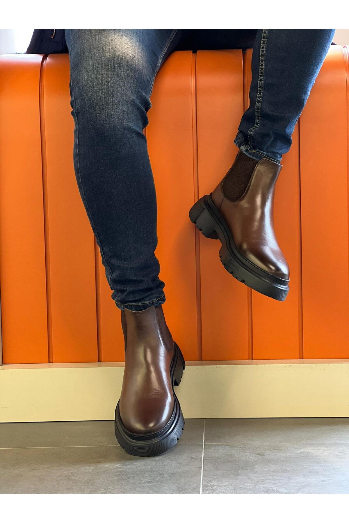 Serhat Özköroğlu  LFR-9046 DERI MERDANE BOT Kahve