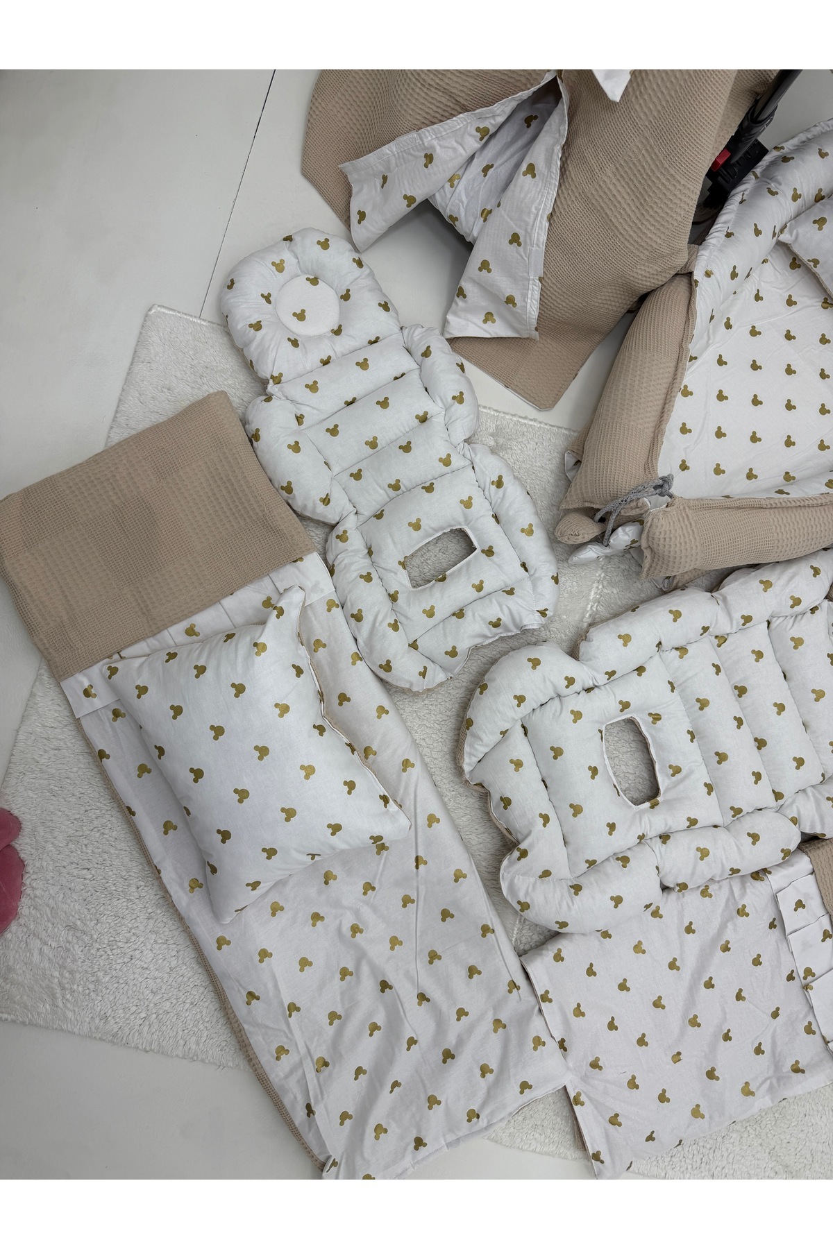 Balamira wafflevizon mice mause 13 LÜ BABYNEST SETİ fotoğrafı 5 (önizleme)