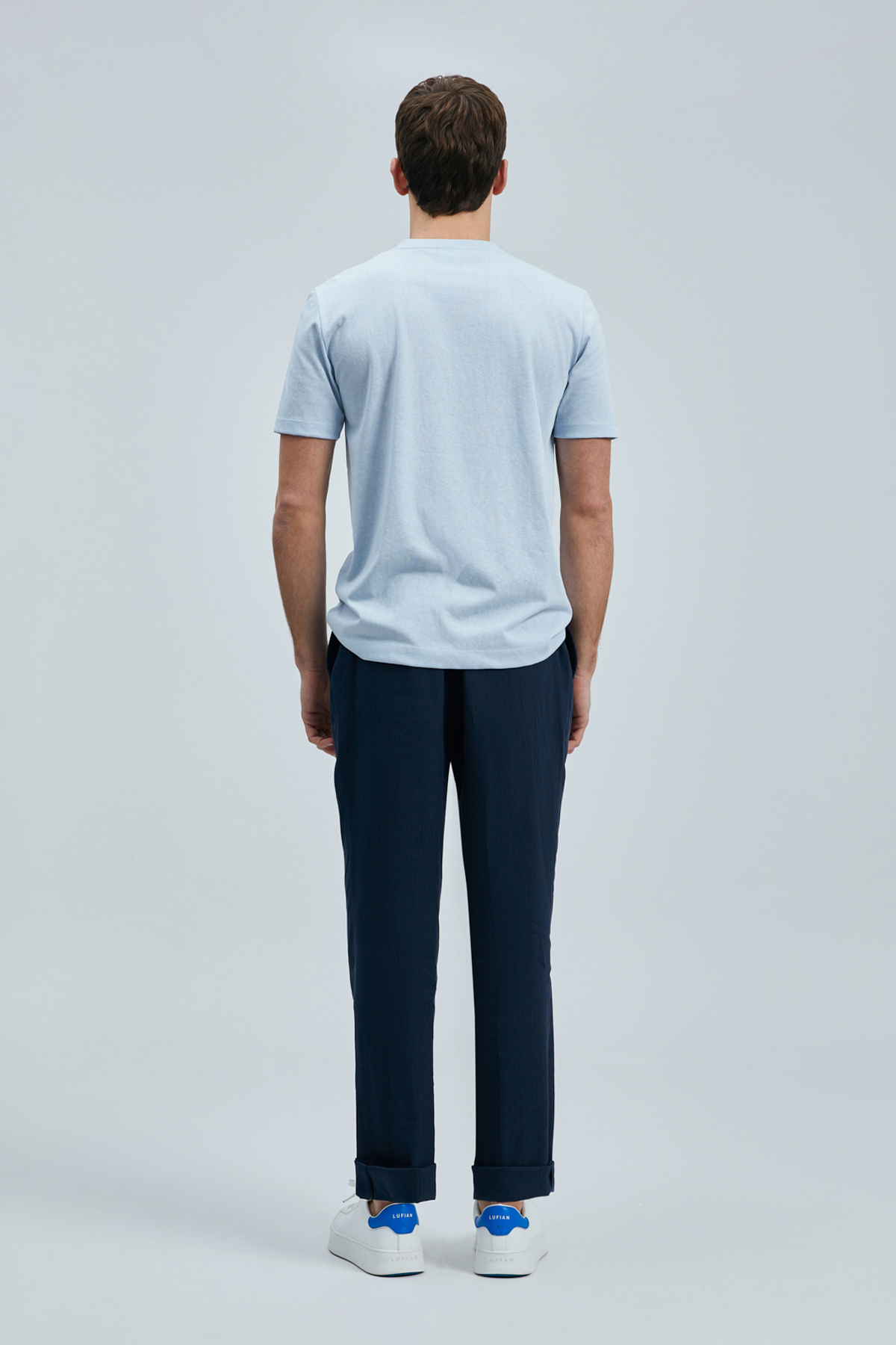 Lufian  Love Modern Grafik T- Shirt Mavi - Görsel 6