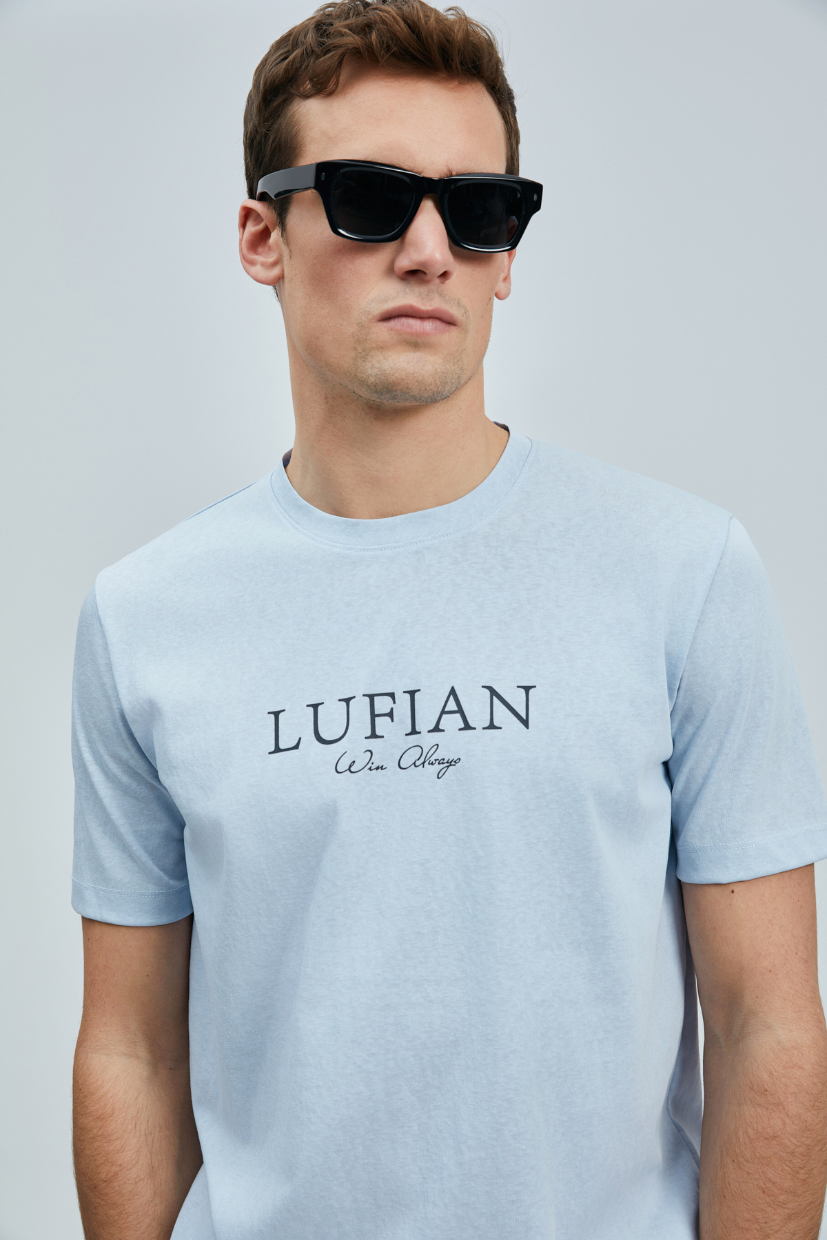 Lufian  Love Modern Grafik T- Shirt Mavi - Görsel 3