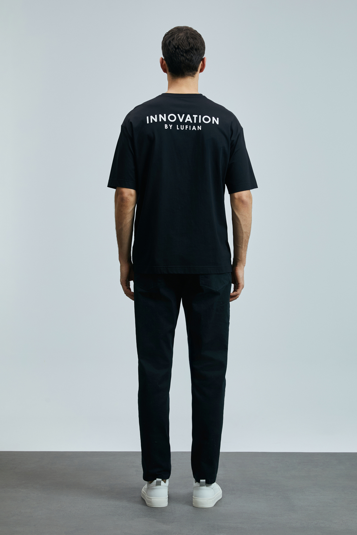 Lufian  Anton Smart Jean Erkek Pantolon Slim Fit Siyah - Görsel 6