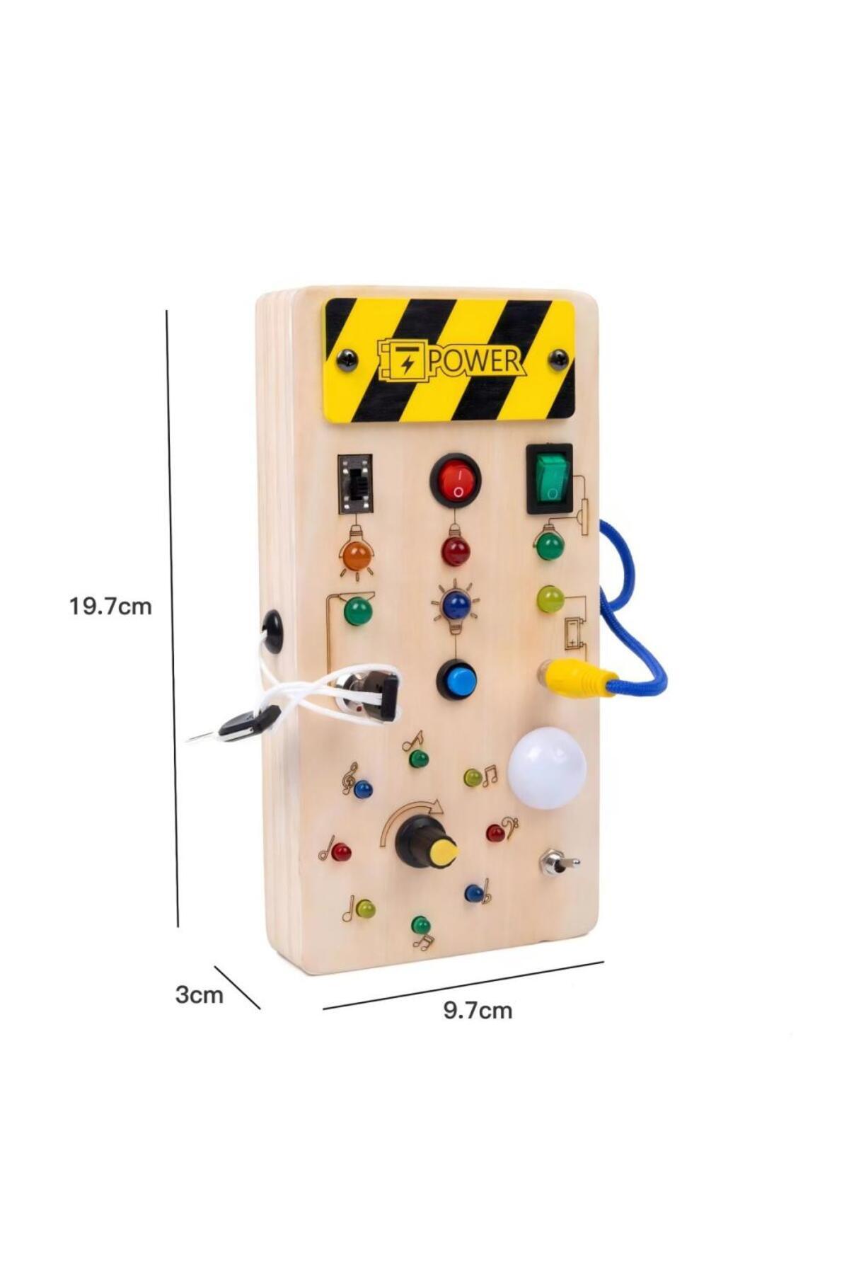 robokids Montessori Ahşap Power Busy Board fotoğrafı 4 (önizleme)