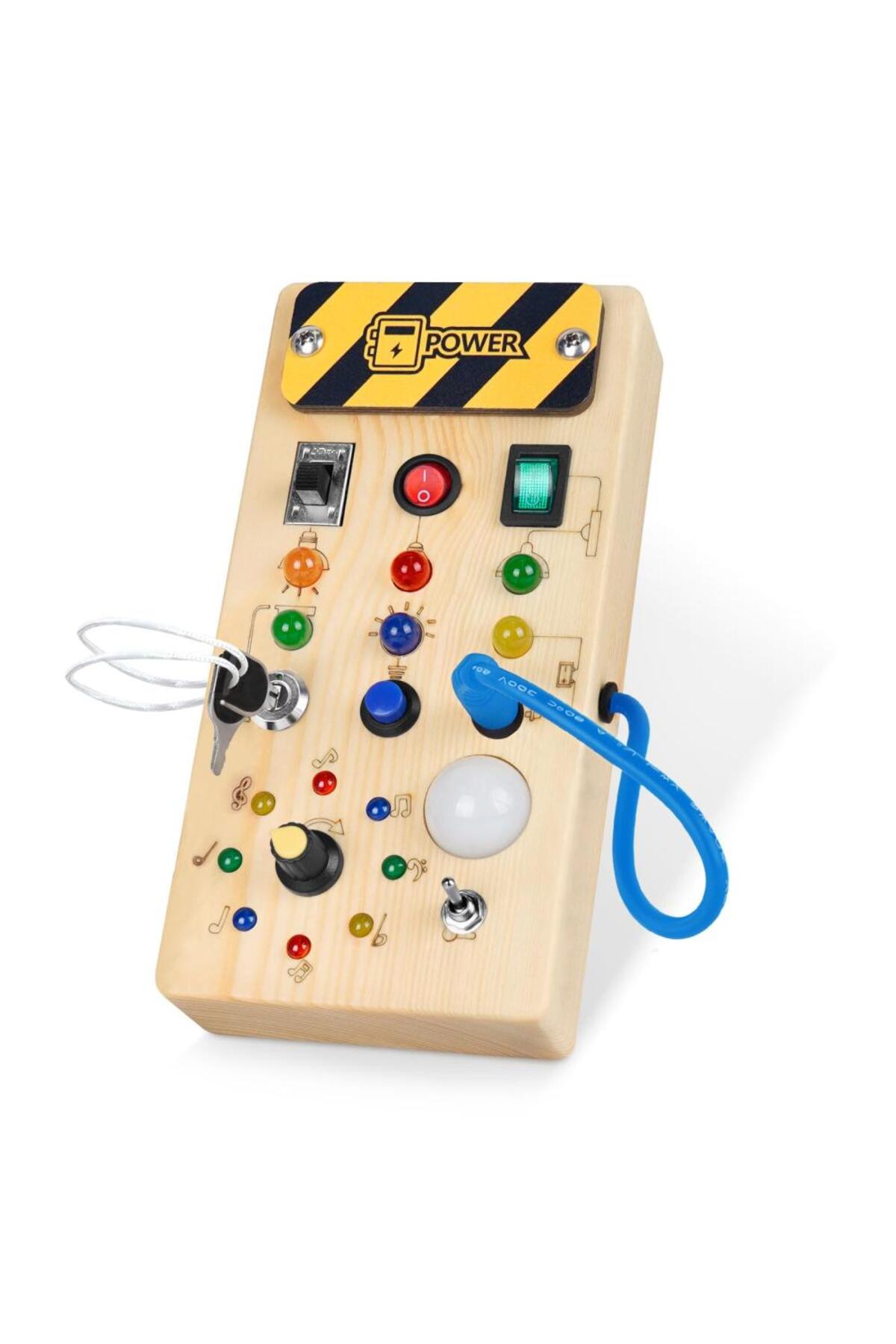 robokids Montessori Ahşap Power Busy Board fotoğrafı 5 (önizleme)