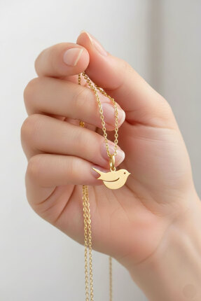 Nicheloop Sevgiliye Özel 925 Ayar Kuş Kolye