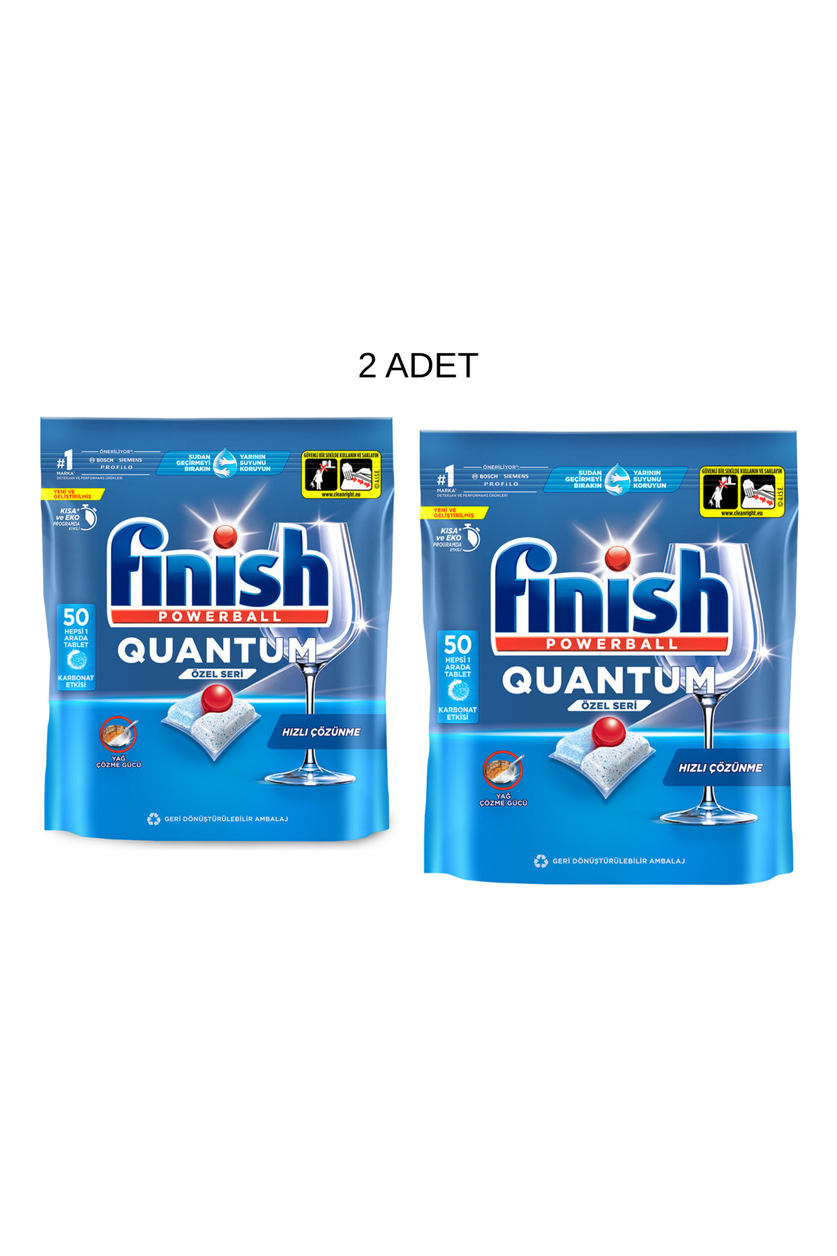 Finish Quantum Özel Seri Bulaşık Makinesi Tableti (50 Yıkama x 2 Adet ...
