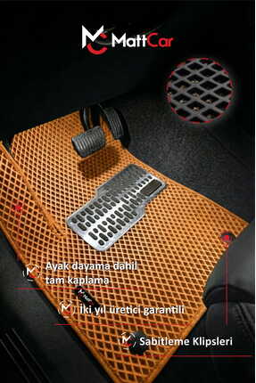 MATTCAR Renault Yeni Clio Akıllı Oto Paspas Takımı Eva Mat