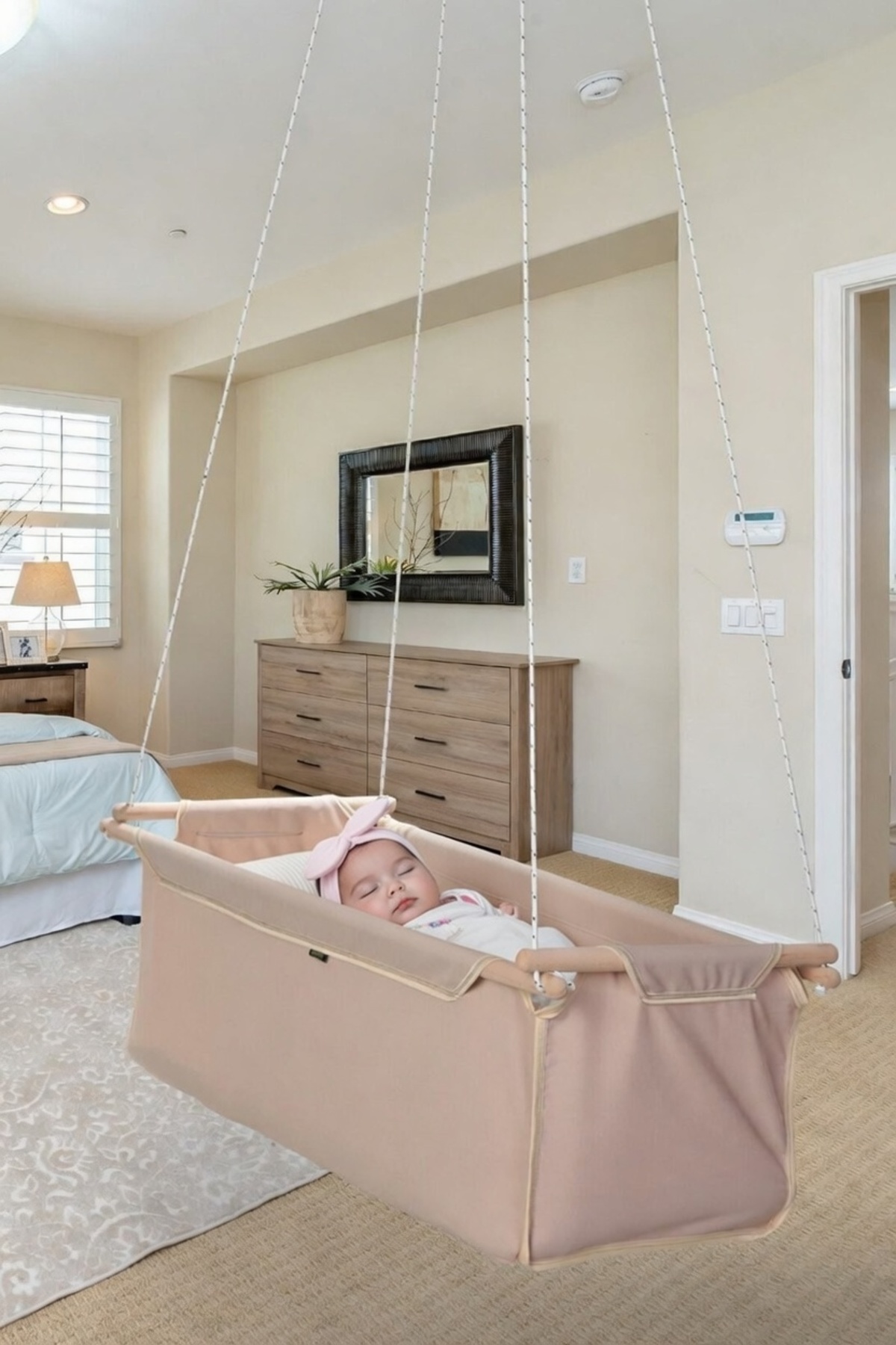 Bundeba Sally Kahverengi Bebek Çocuk Salıncağı Hamak Beşik fotoğrafı 2 (önizleme)