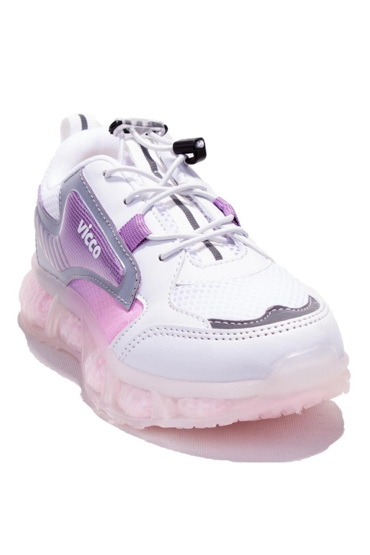 Vicco Corn 346F24Y131 Beyaz Pembe Ortopedik Kız Çocuk Spor