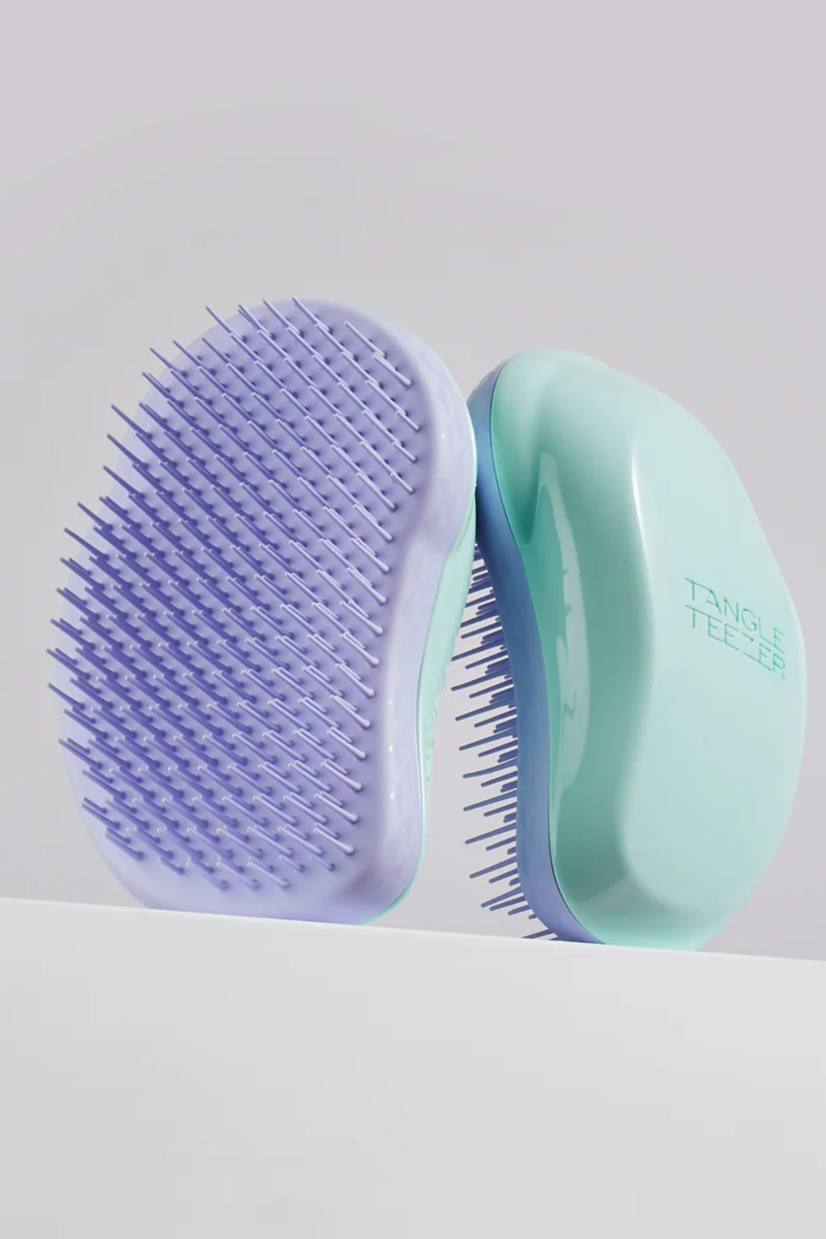 Original Fine & Fragile İnce Telli ve Yıpranmış Saçlar için Mint / Lilac Saç Fırçası-Tarak — سفید TANGLE-55 — تصویر 6 از 7