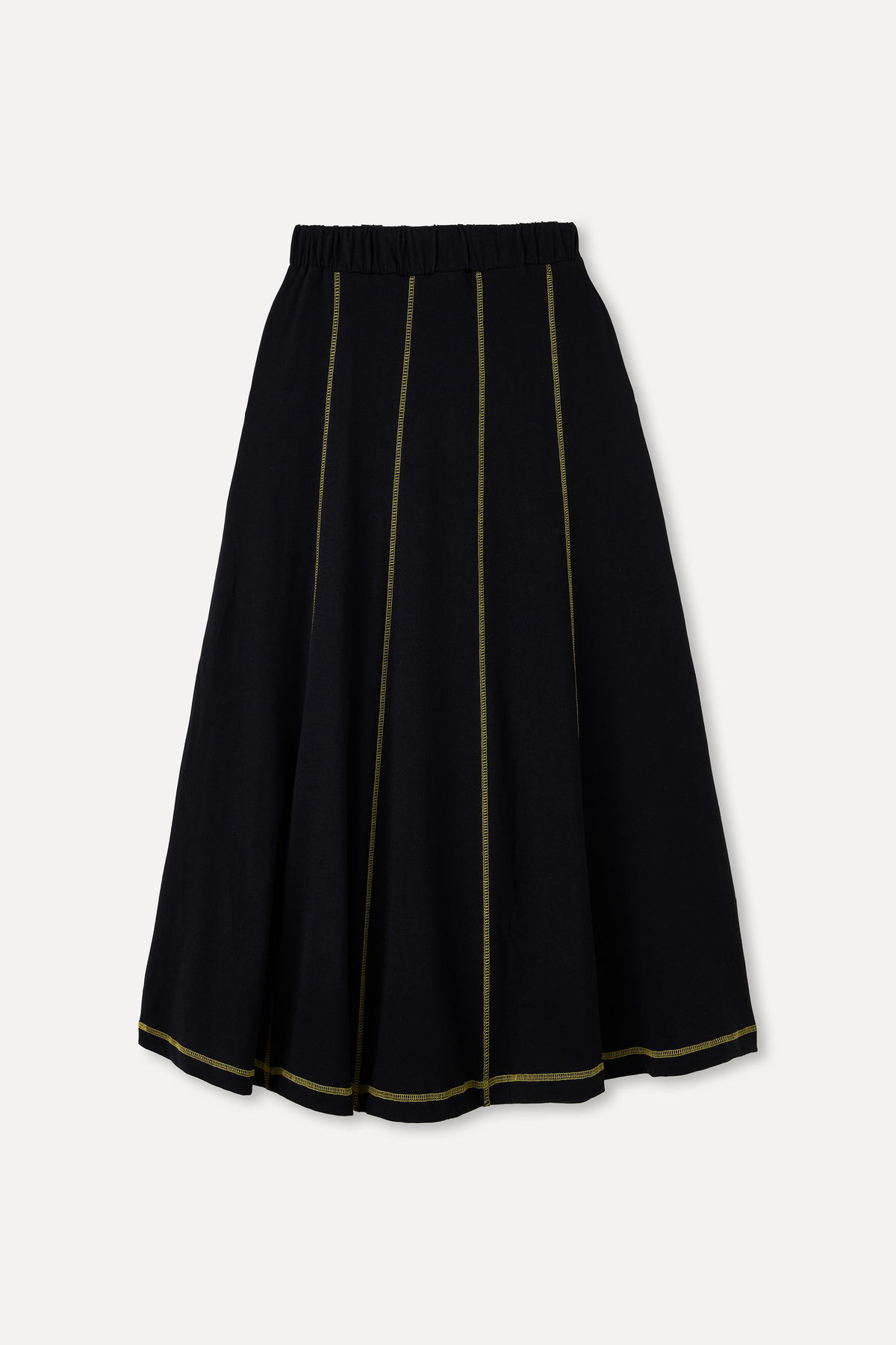 Mudo  DİKİŞ DETAYLI CEPLİ BELİ BAĞLAMALI MİDİ ETEK - Görsel 6