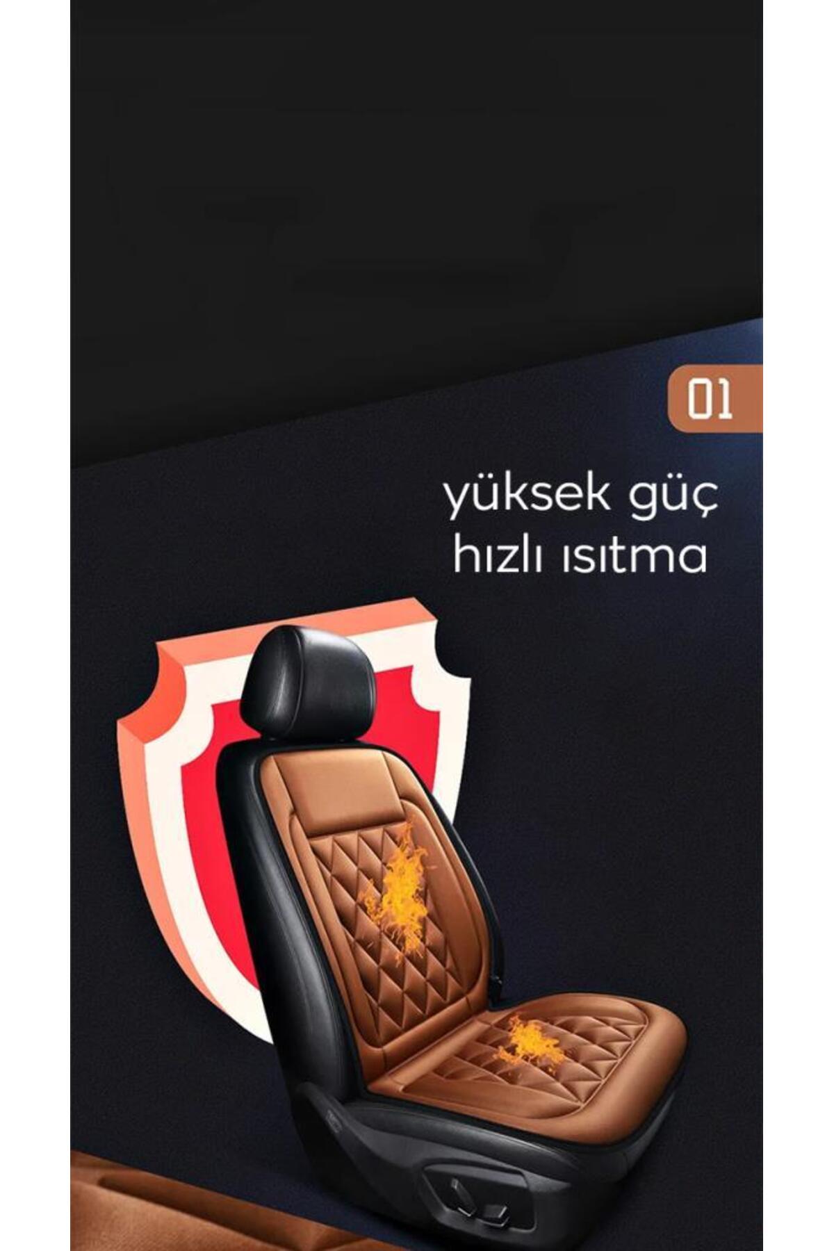 coofbe Tüm Araçlara Uyumlu 12W Araç Koltuk Isıtma Minderi Araç Koltuk Koruyucu Oto Isıtıcı Minder fotoğrafı 2 (önizleme)