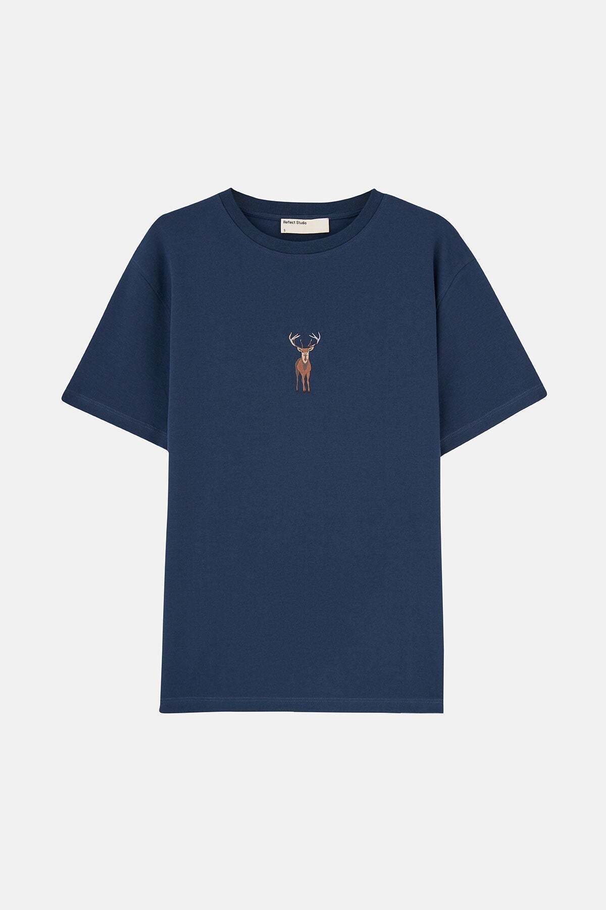 Deer Premium T-Shirt- Navy