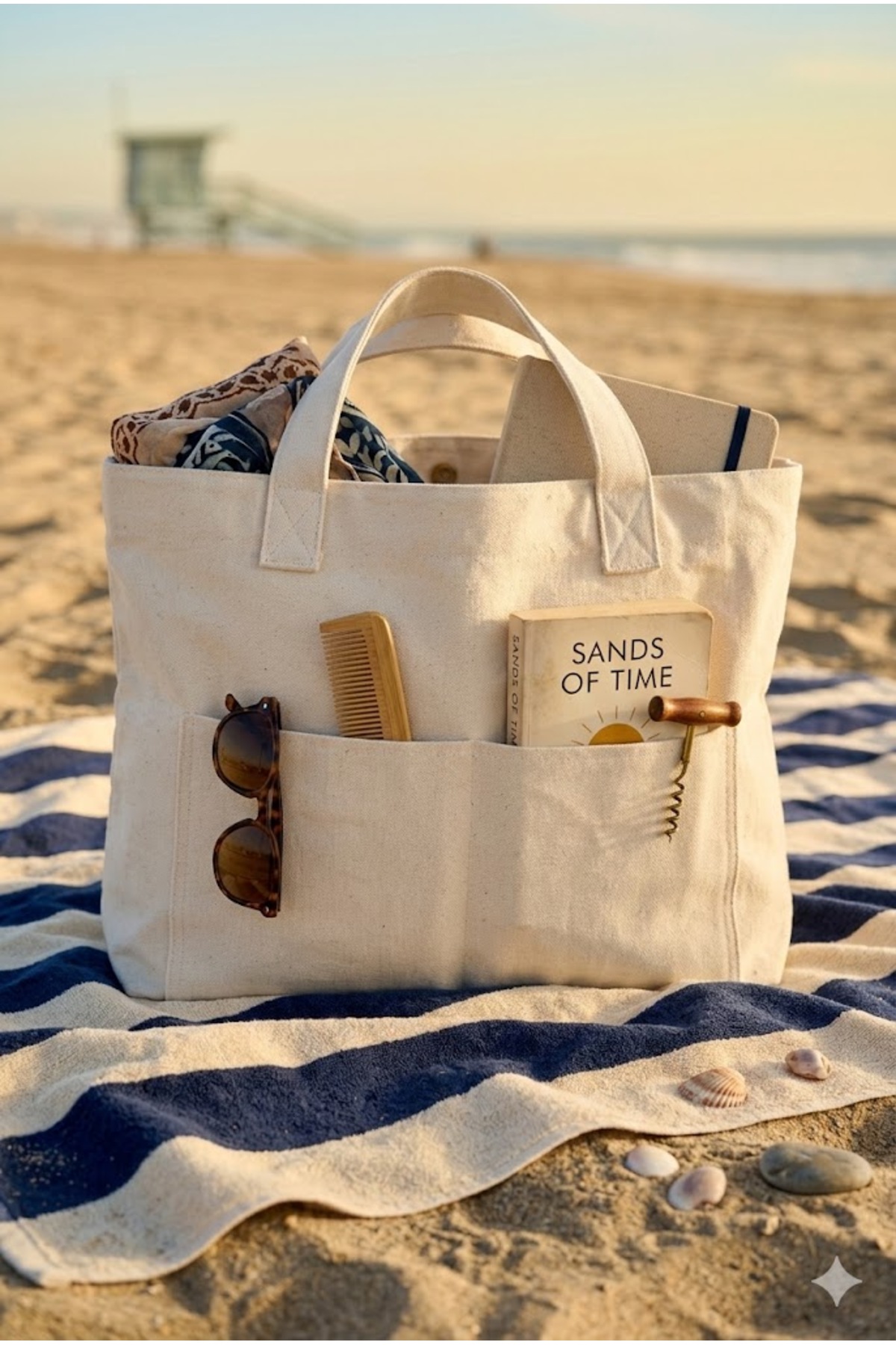 Hedwig Design Kadın Kanvas Tote Omuz /plaj Çantası görsel 4