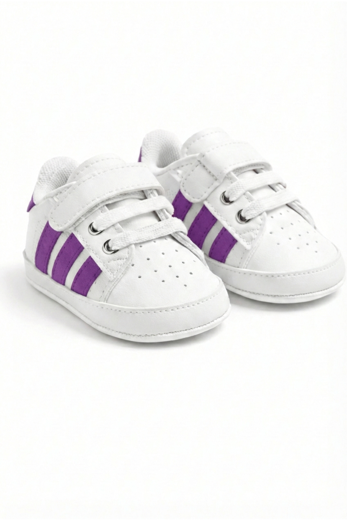 Baby First Step Shoes, Stretchy and Comfortable Sole, Velcro Anti-Slip Baby Shoes
