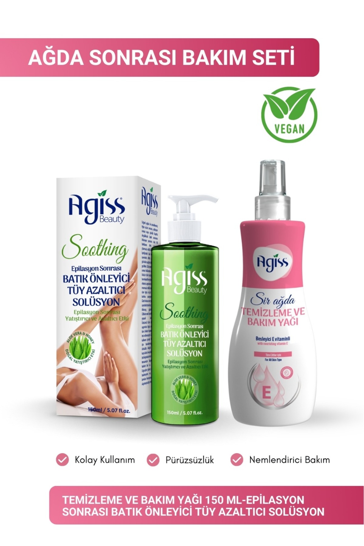 トリートメント Assssss AGISS Temizleme ve Bakım Yağı 150 ml - Epilasyon Sonrası Batık