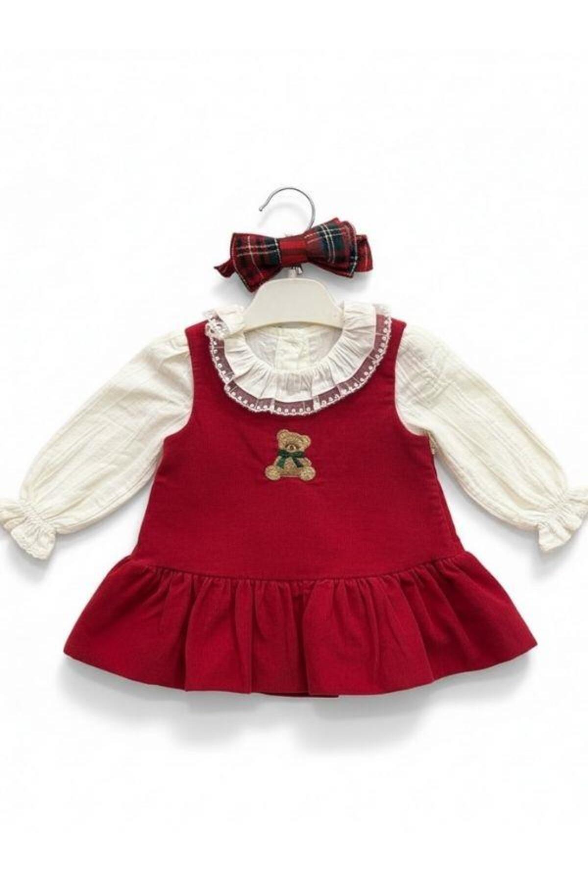 Zekids Kız Bebek Kadife Jile ve Bluzlu Takım fotoğrafı 6 (önizleme)