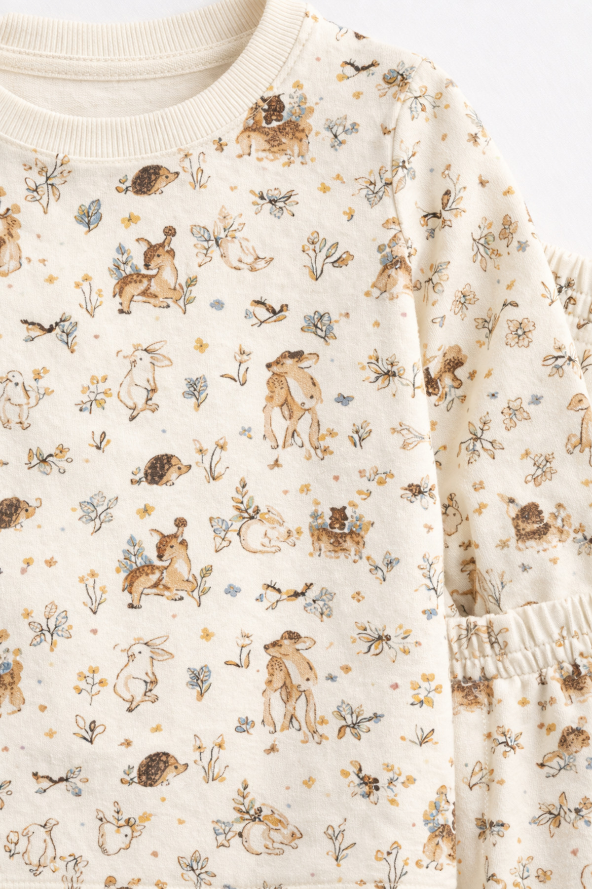 elmas kids Kız çocuk %100 pamuklu desenli pijama takımı fotoğrafı 3 (önizleme)