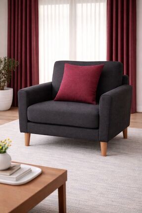 Lena Maison California Kırlent Kılıfı Vişne 43x43 cm