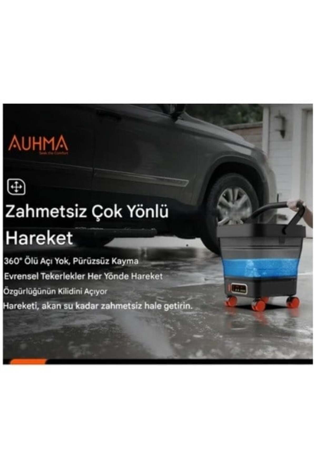 Acr-08 Katlanabilir Kovalı Basınçlı Araç Yıkama Makinesi | 20.000 MAH Batarya | 335 Psı Güç |