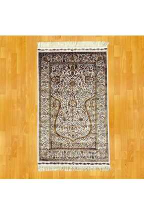 MEVLANA BAZAAR Klasik Osmanlı Desenli Mihraplı İpek Seccade