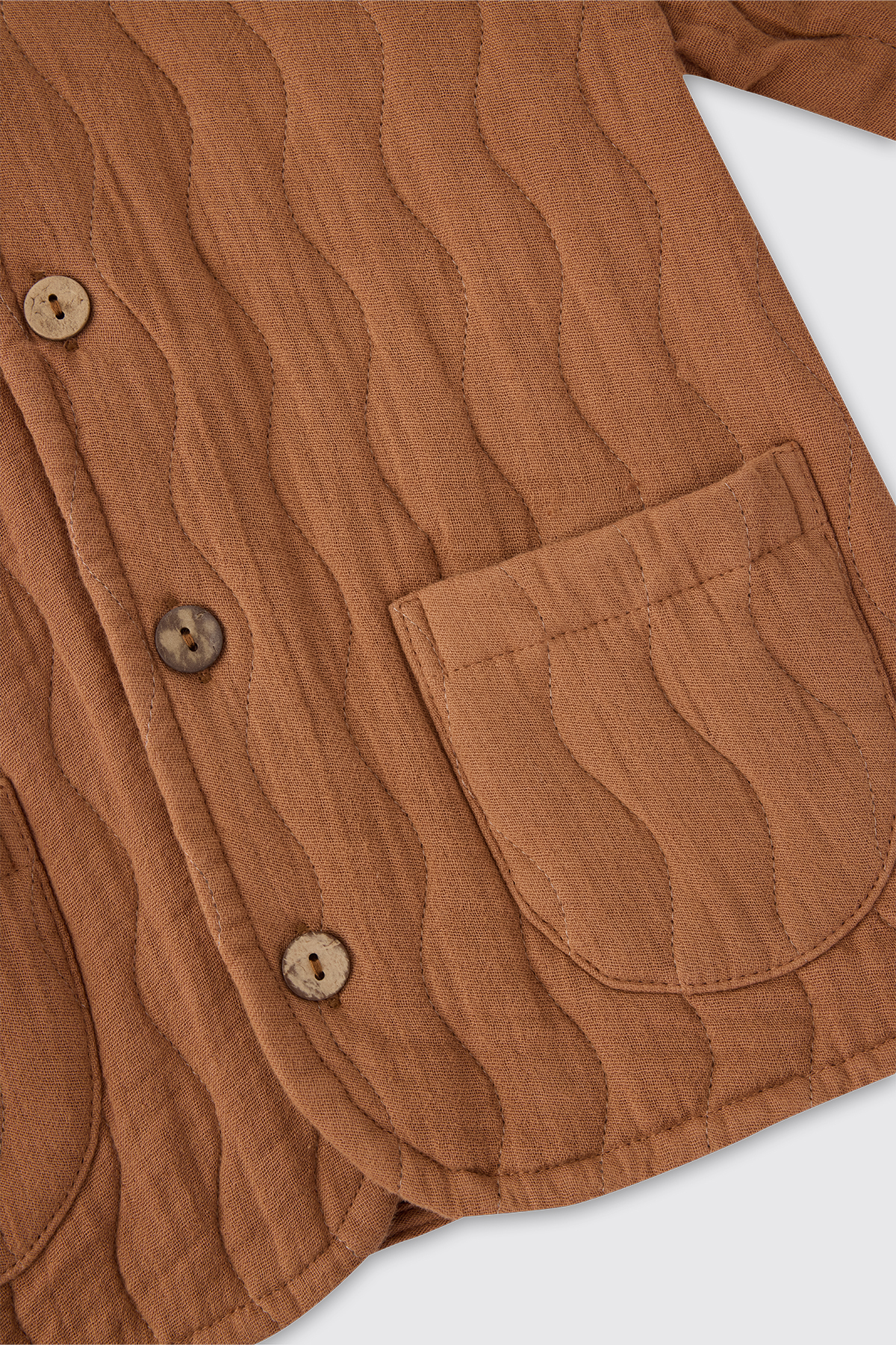 Panço Erkek Bebek Kapitone Kahve Müslin Ceket fotoğrafı 3 (önizleme)