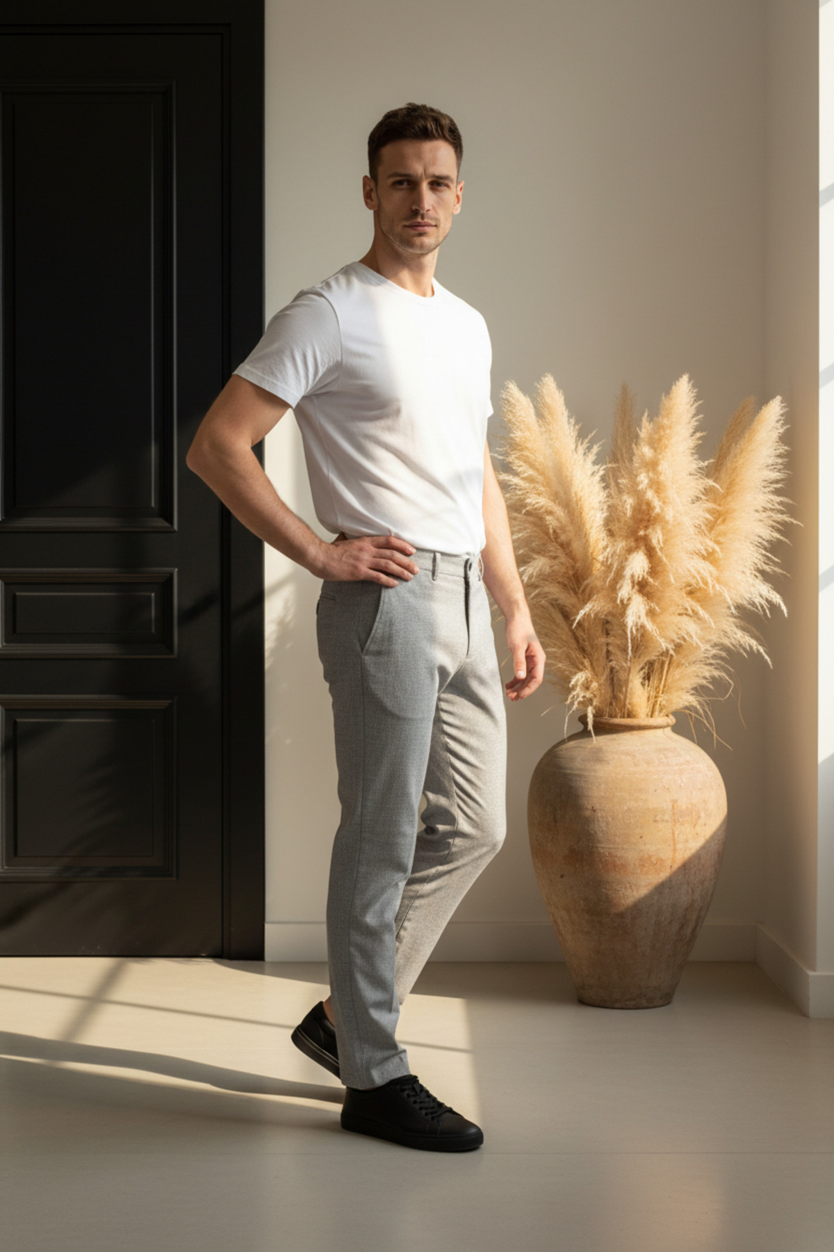 YŞRLİNE COLLECTİON  YŞR Premium Erkek Bez Ayağı Jogger Pantolon – Modern Rahat Fit, Casual Spor - Görsel 2