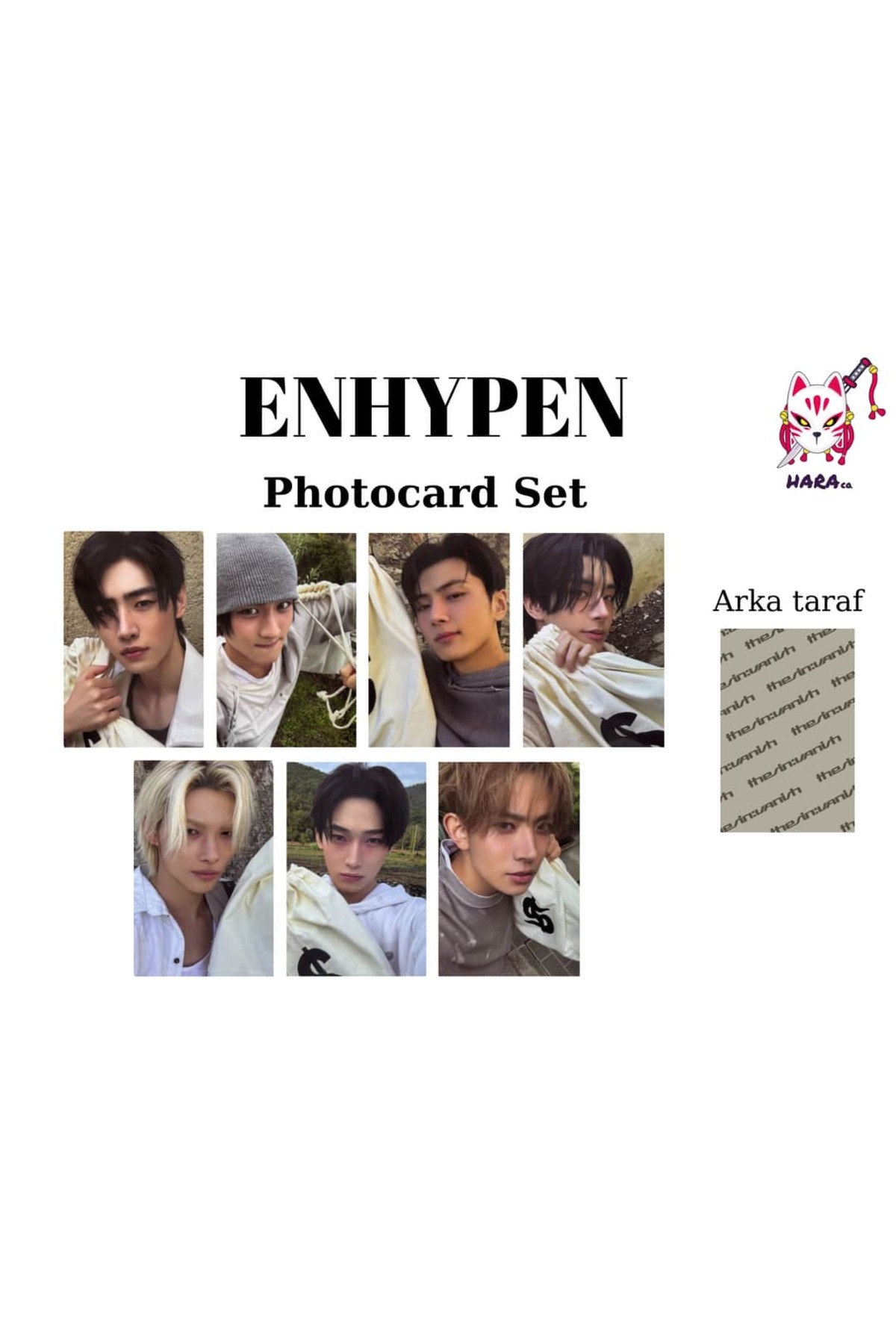 Hara Company Enhypen The Sin: Vanish Albüm Photocard Seti ( 7'li