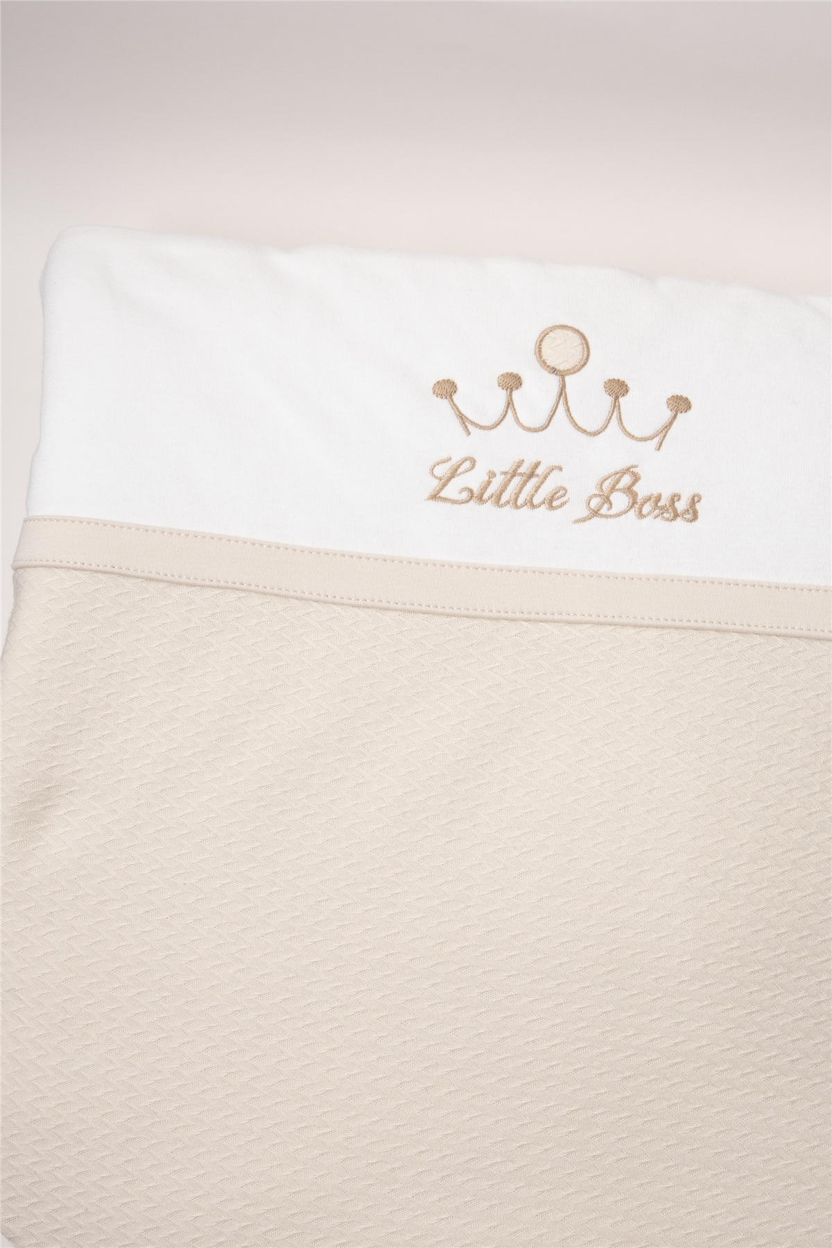 Bebetto İNTERLOK ELYAFLI ALT AÇMA SET 3LÜ (LITTLE BOSS) BEJ fotoğrafı 3 (önizleme)