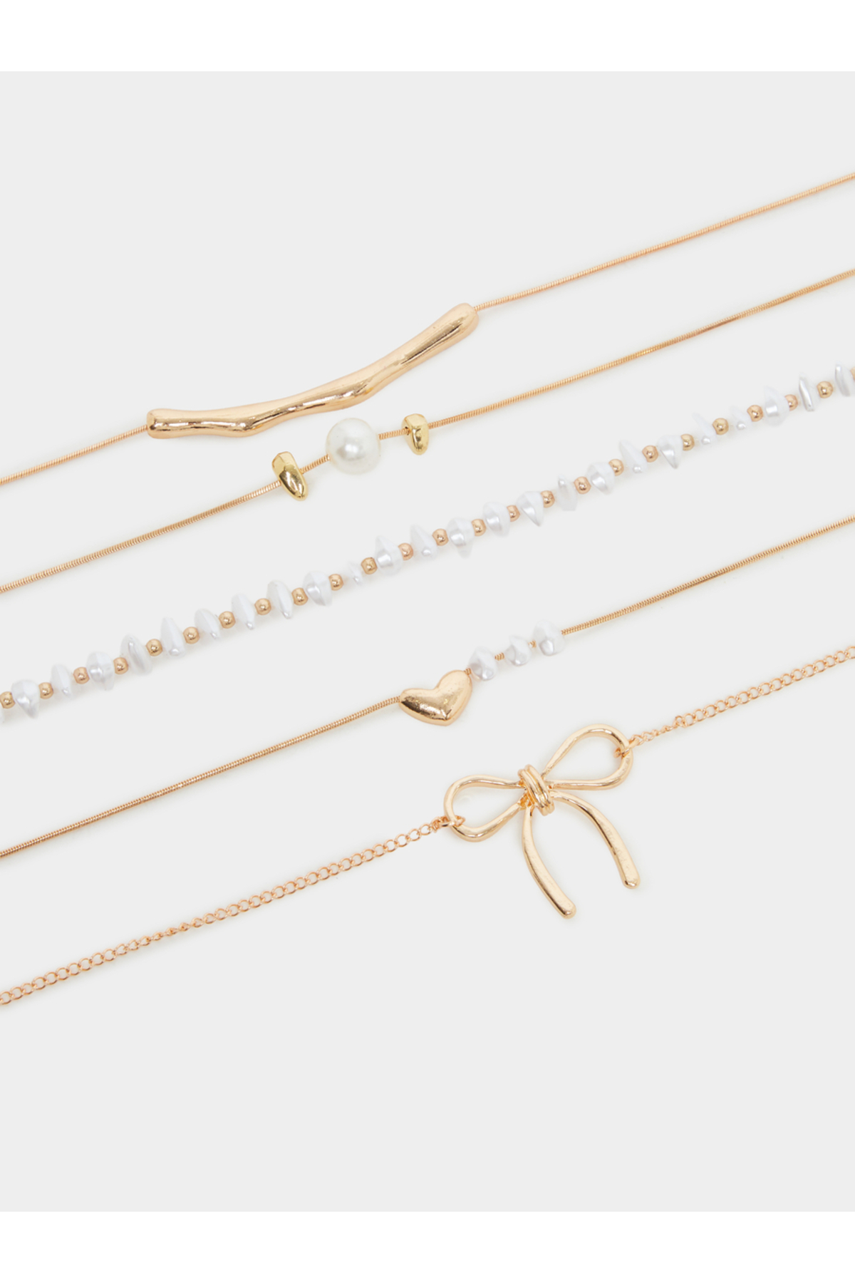 عبوة من 5 قطع - قلادة متنوعة من الخرز