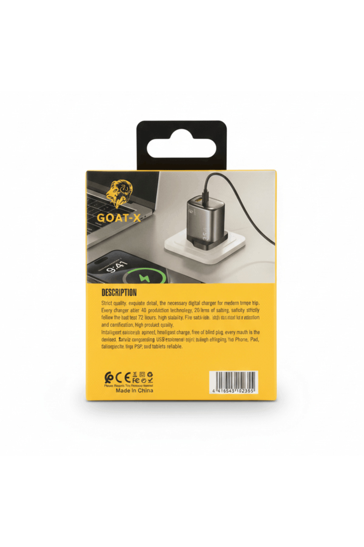 شاحن 35W GaN مزدوج المنفذ – شحن سريع PD & QC