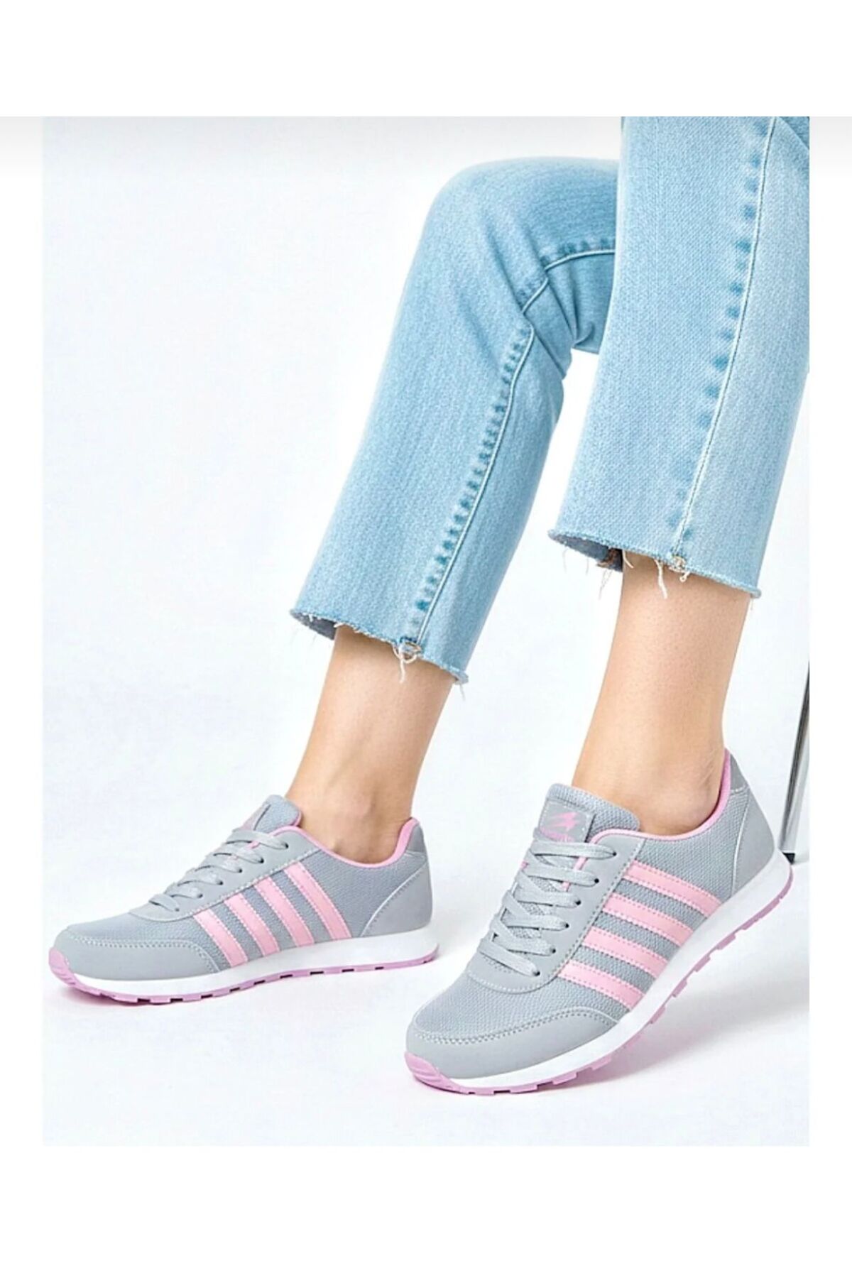 LİGSTAR Kadın Spor Ayakkabı Hafif Esnek Rahat Kaymaz Taban Yürüyüş Ayakkabısı görsel 2
