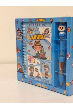 winingo 2Y Shop Labubu Spiralli Hatıra Günlük Not Defteri ve 1 adet Sulu 4 Re...