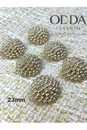 ODDA TASARIM ATÖLYESİ 23 MM Z.RA YARIM BOMBE BALONCUK DETAY GOLD 6li DUGME SETI